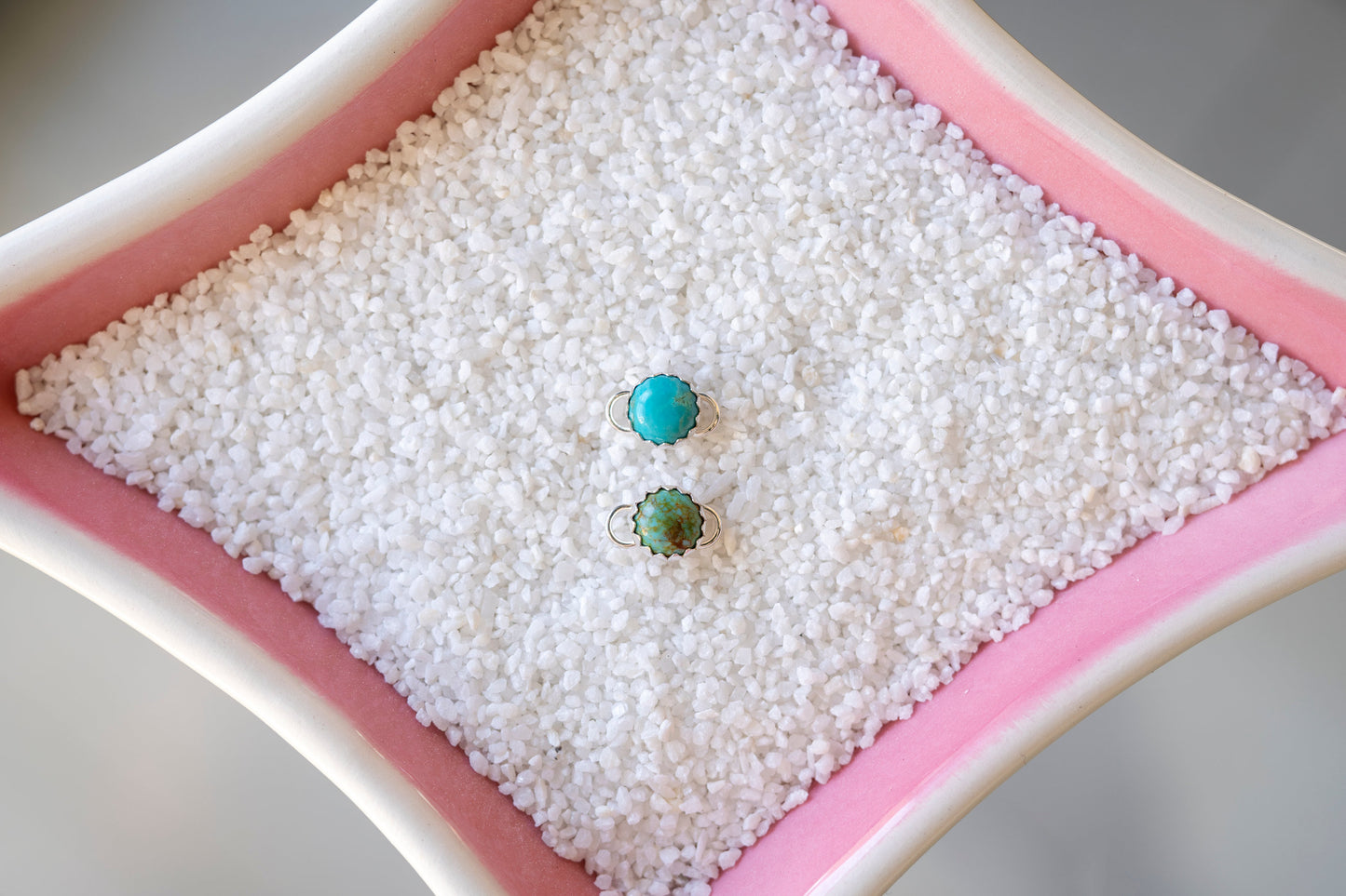 6mm Connectors w/ Blue or Green Kingman Turquoise