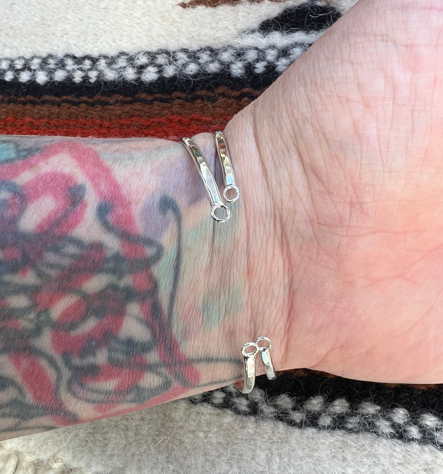Sterling Silver Hammered Bangles