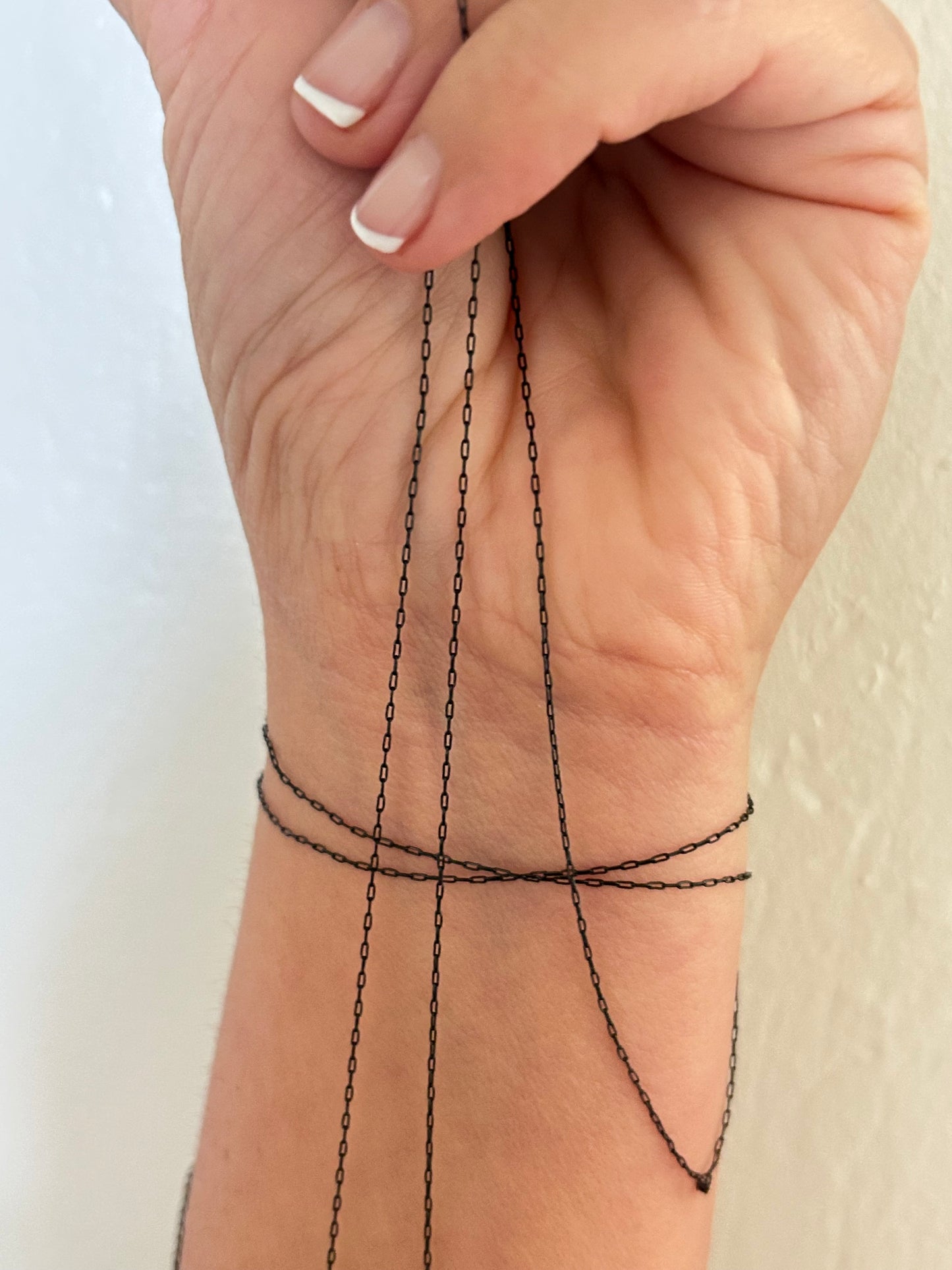 Stainless Steel PVD Coated Dainty Black Chain