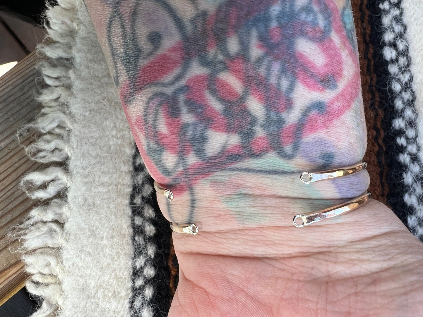 Gold Filled Hammered Bangles