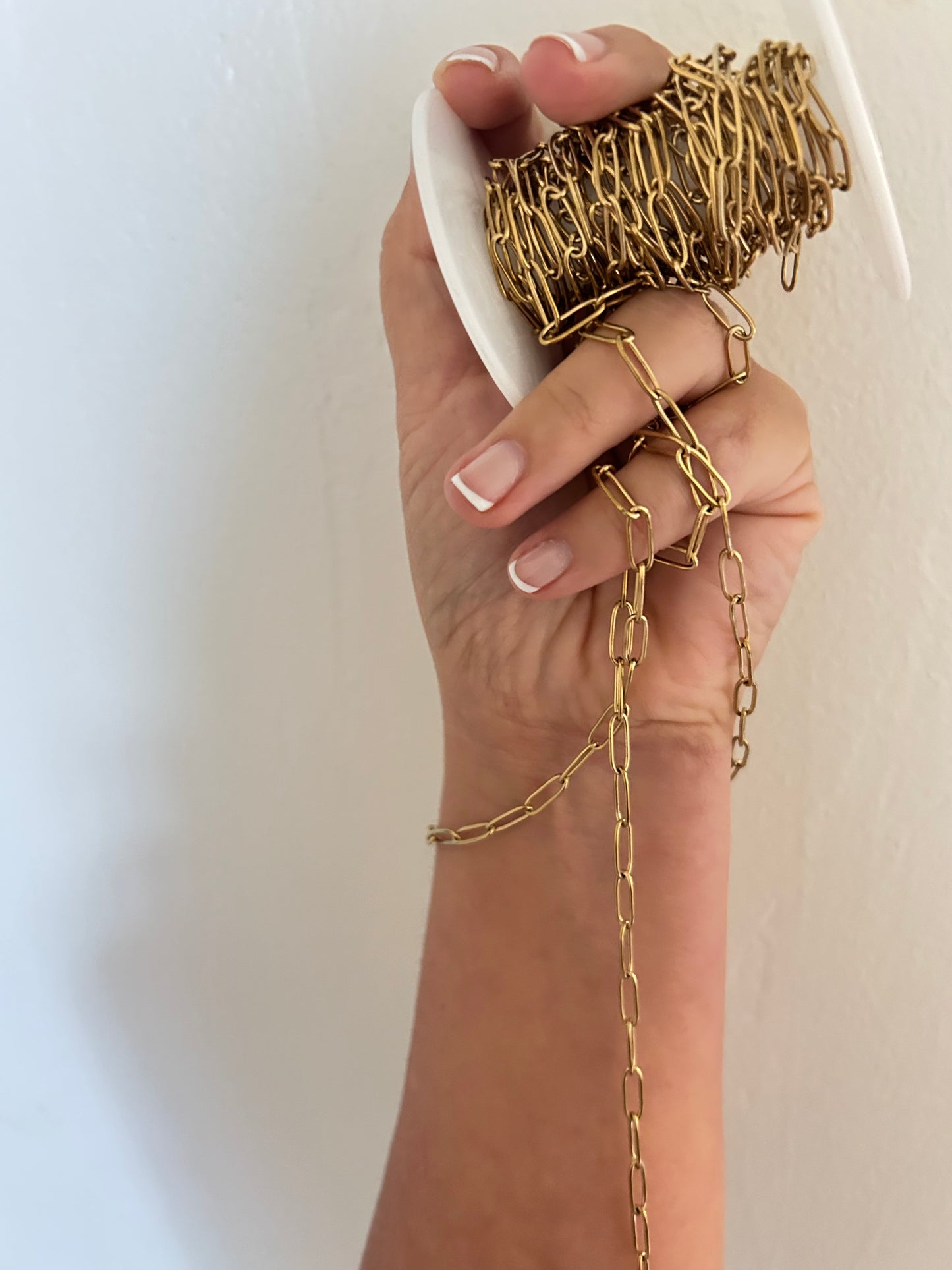 Stainless Steel PVD Coated Smooth Paper Clip Chain