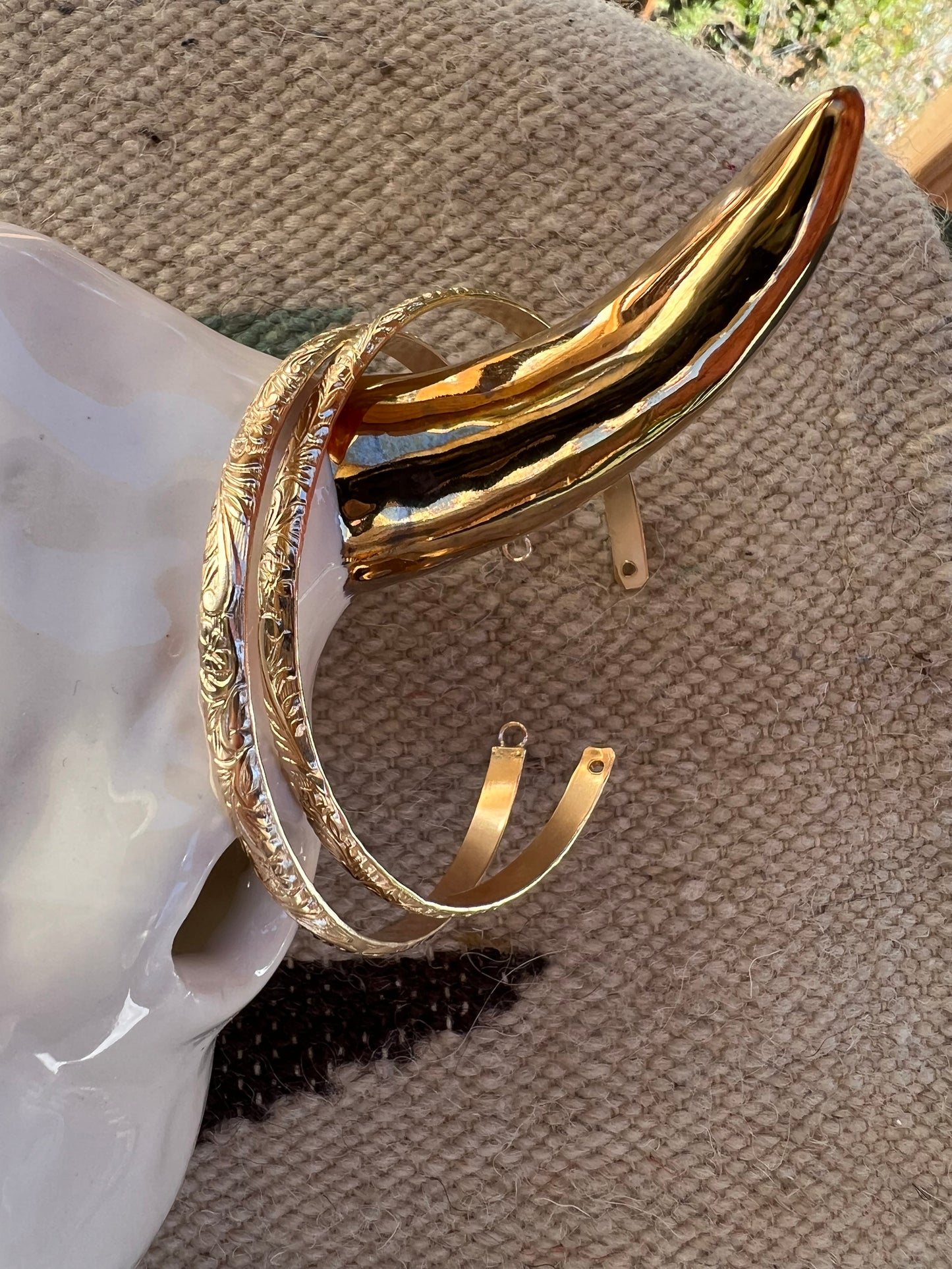 Gold Filled Floral Bangle #25