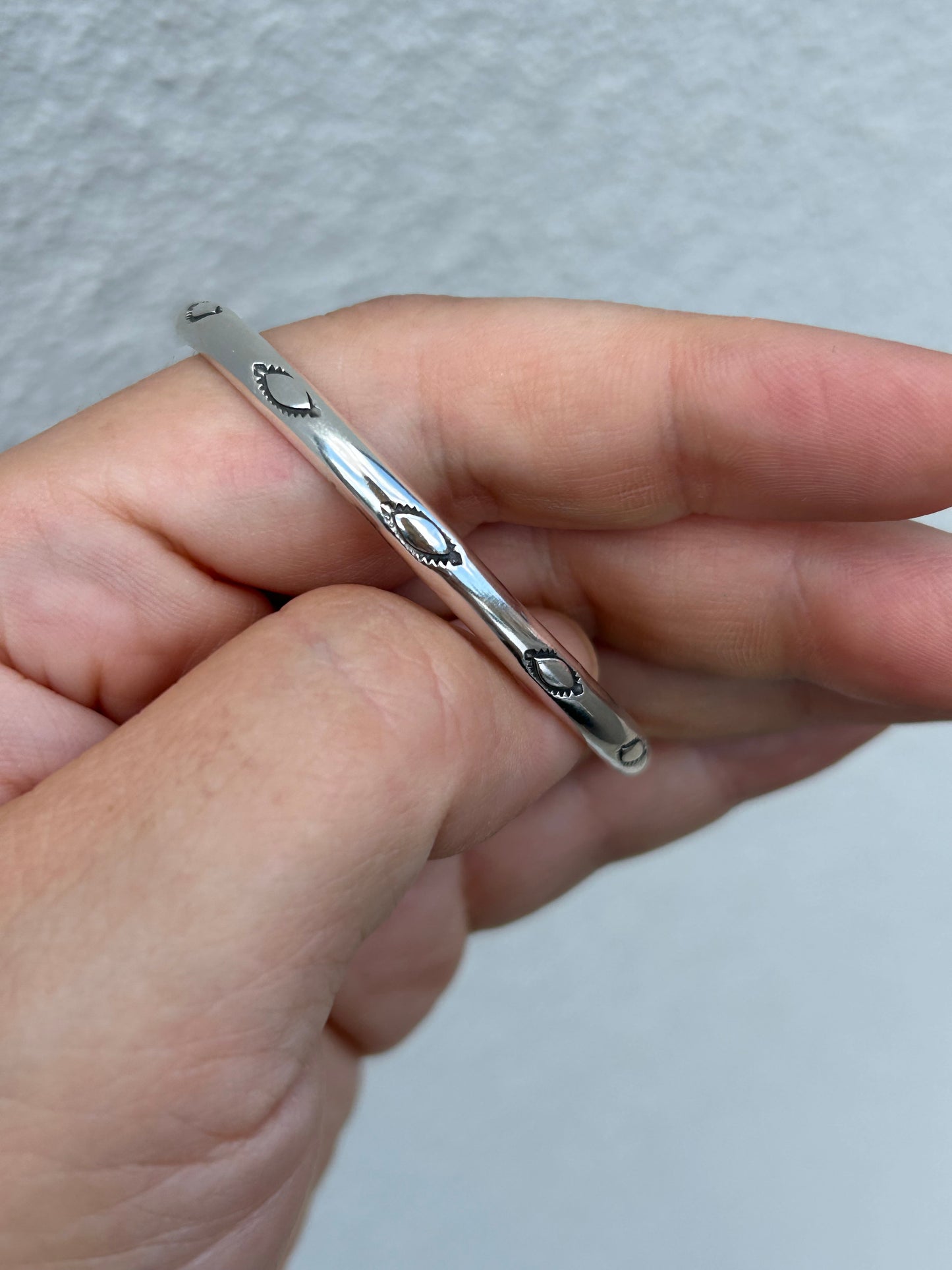 Sterling Silver Stamped Cuffs