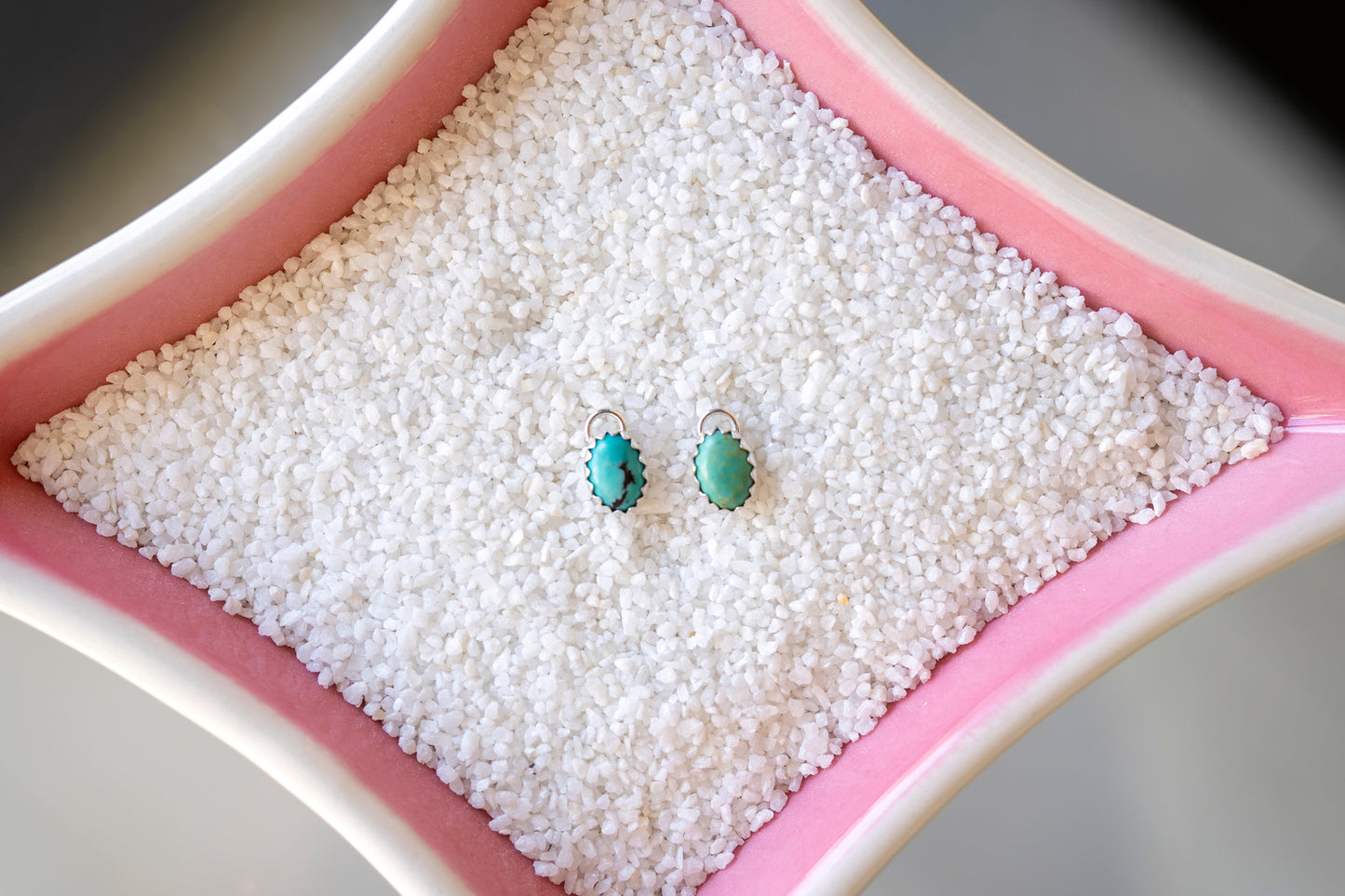 5mmx7mm Oval Kingman Turquoise Charm