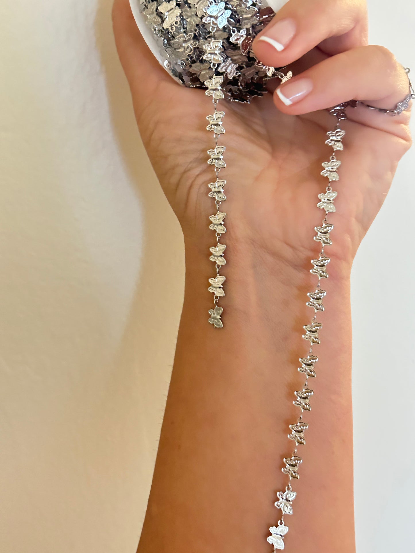 Stainless Steel PVD Coated Butterfly Chain