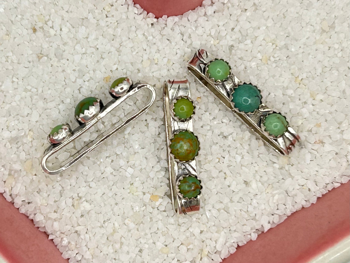 Sterling Silver Apple Watch “Slides” With Kingman Turquoise