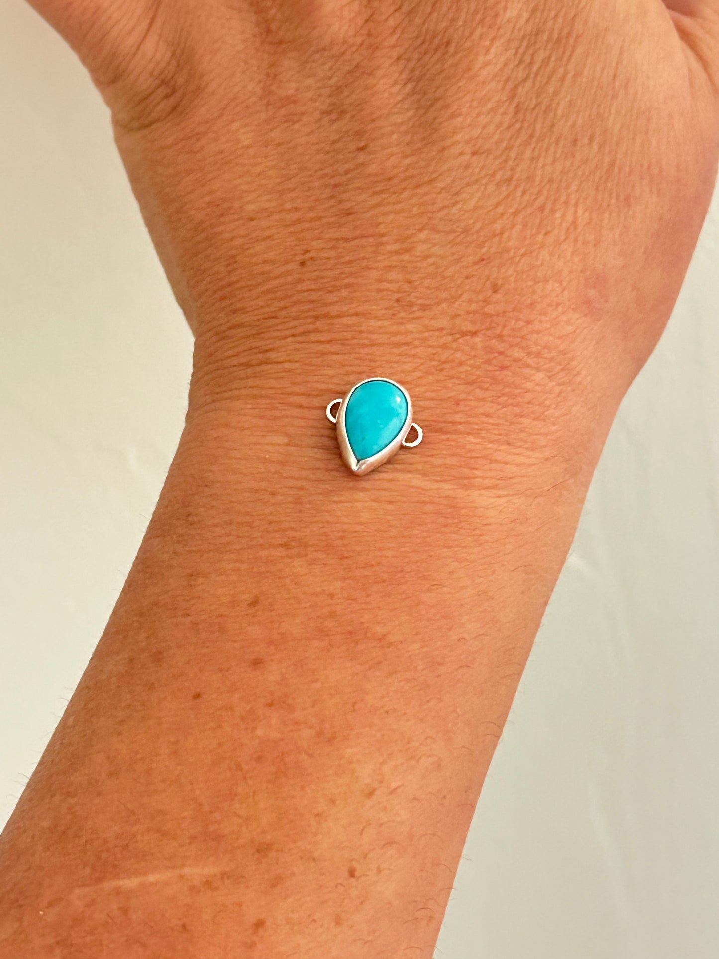 Sterling Silver Turquoise Connector
