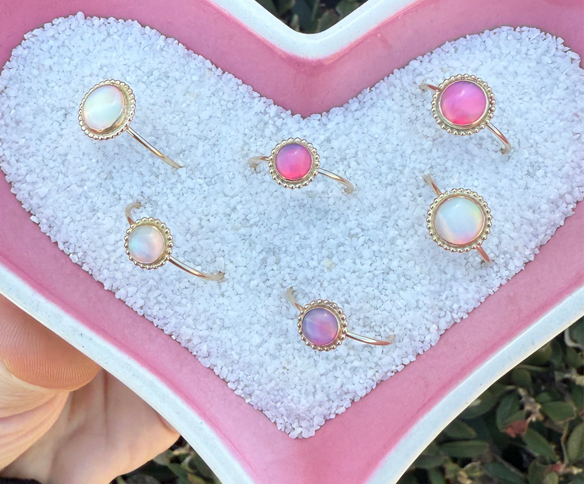 14ct Gold Filled Ring w/ Aurora Opal