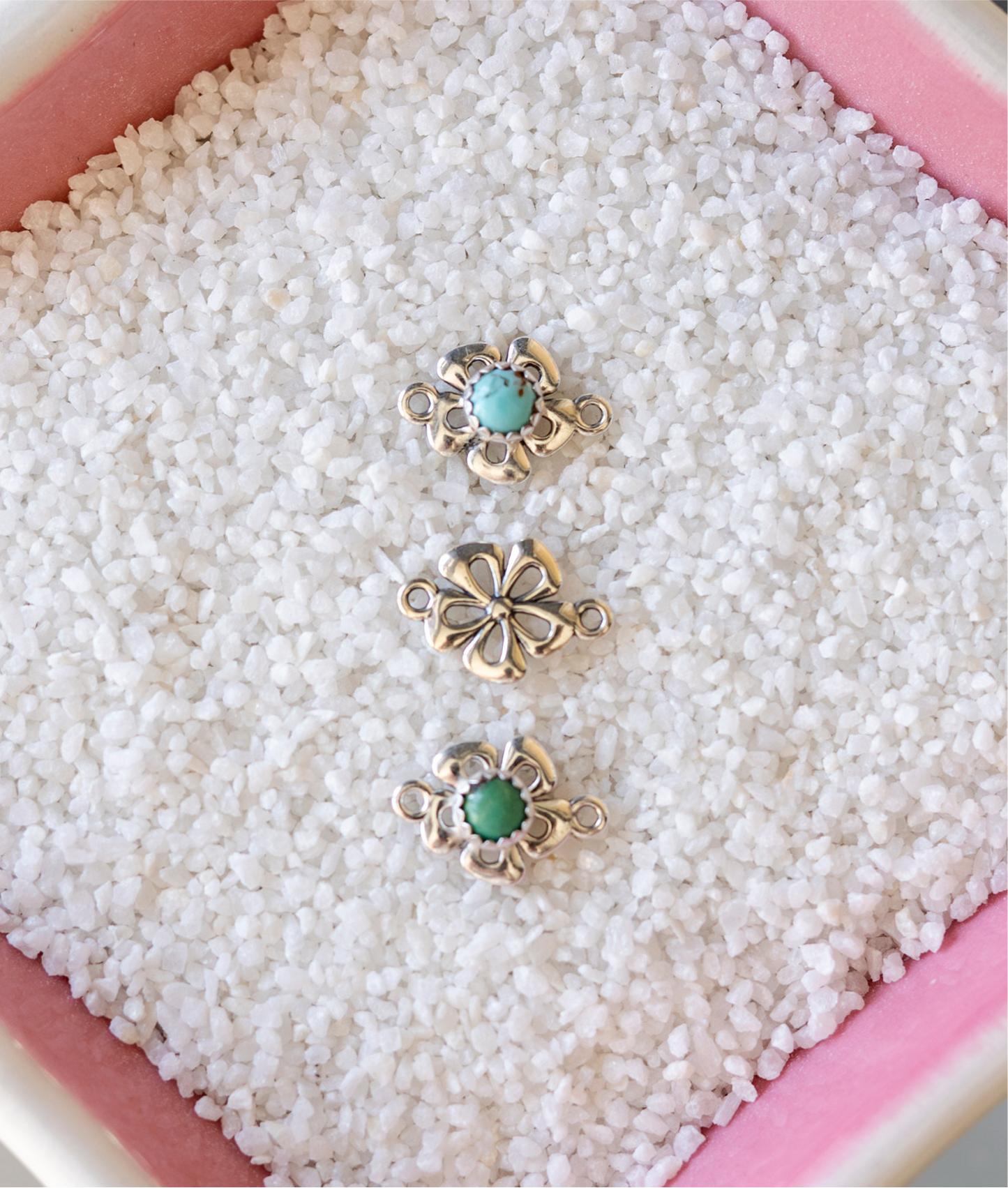 Flower Sterling Silver Connector