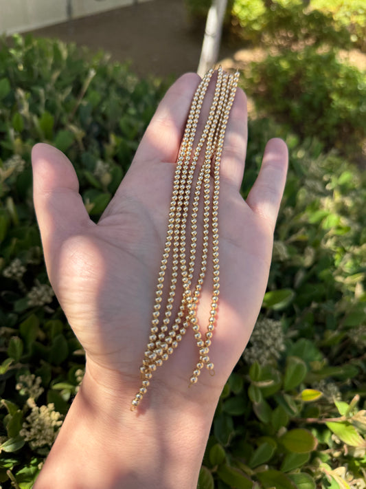 Gold Filled Beaded Permanent Jewelry Strand