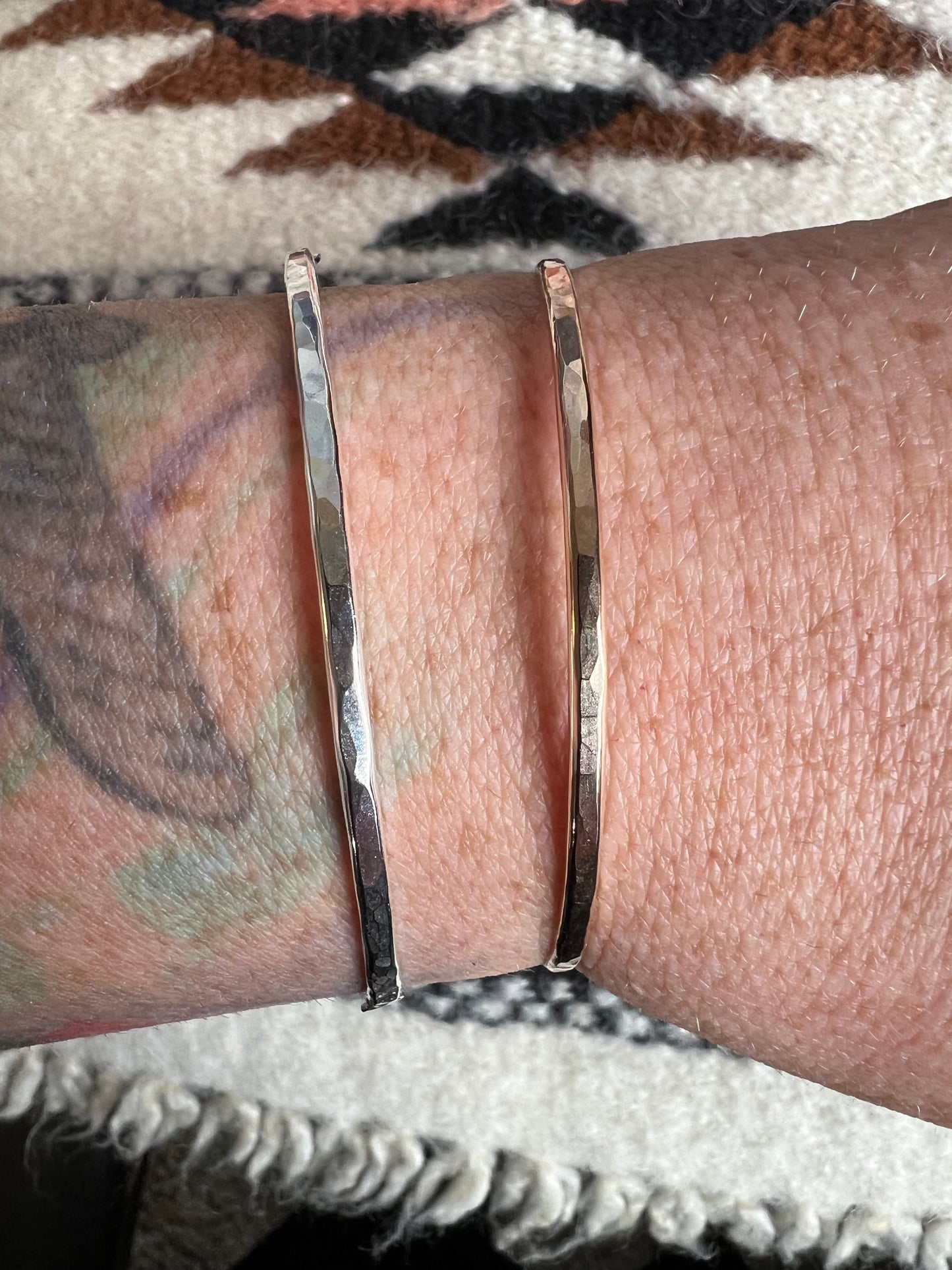 Half Hammered Bangles #16