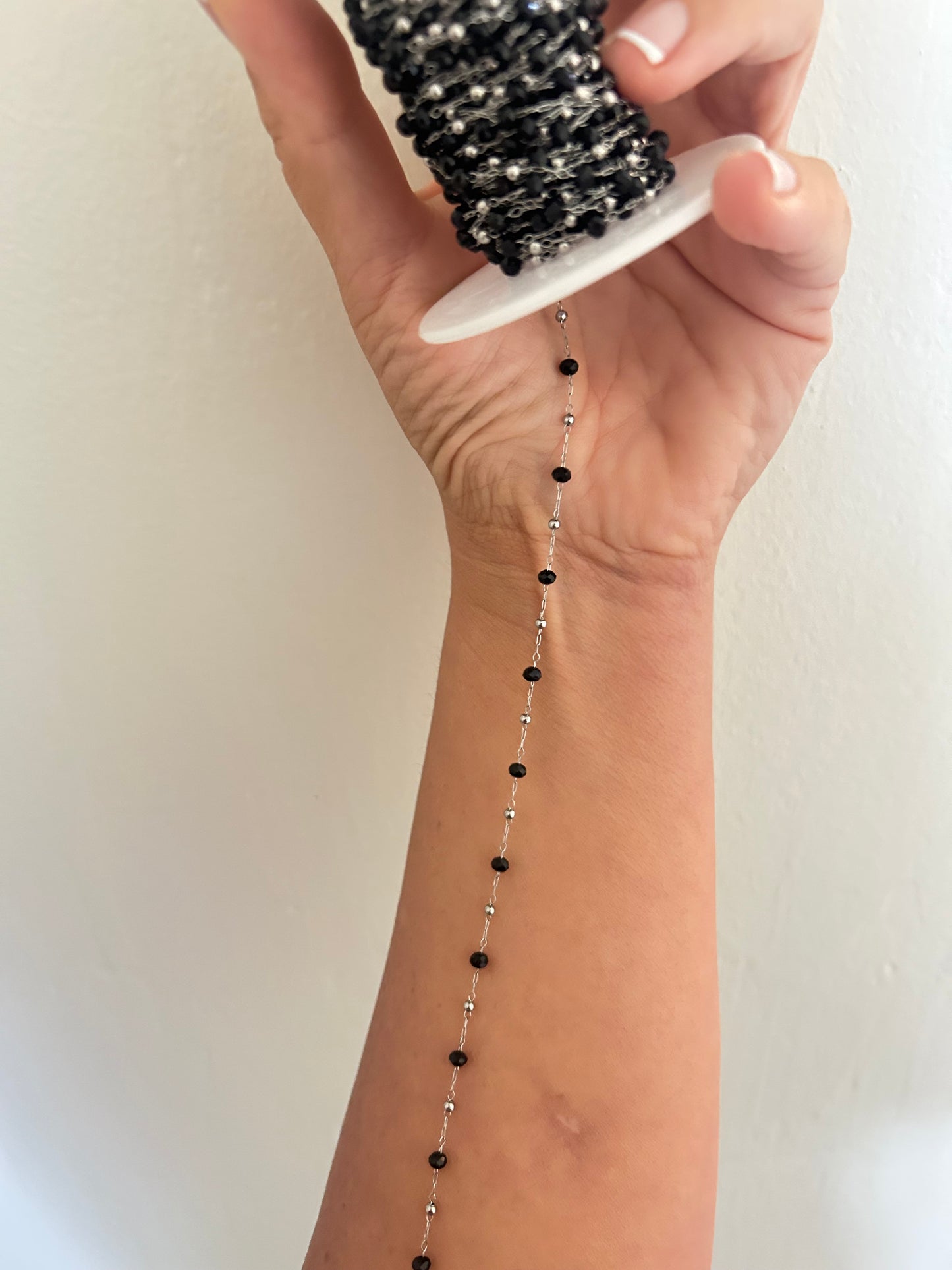 Stainless Steel PVD Coated Crystal Bead Chain