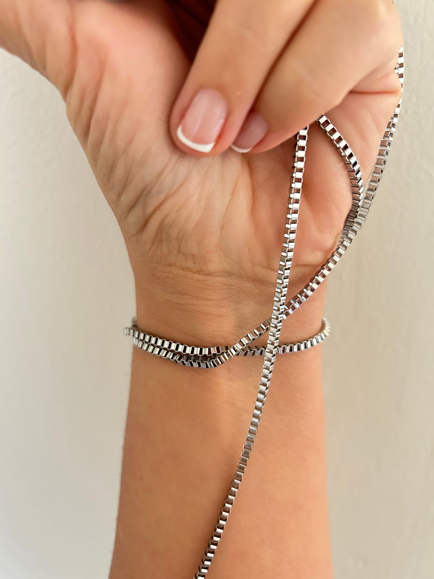 Stainless Steel PVD Coated Square Box Chain