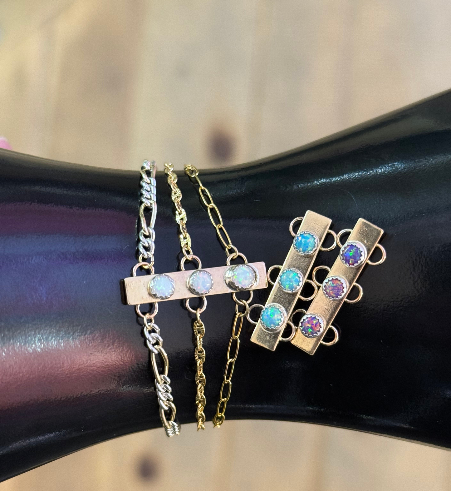 Gold Filled Chain Anchor Bello Opal Connector