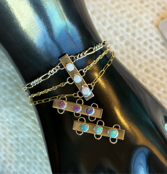 Gold Filled Chain Anchor Bello Opal Connector