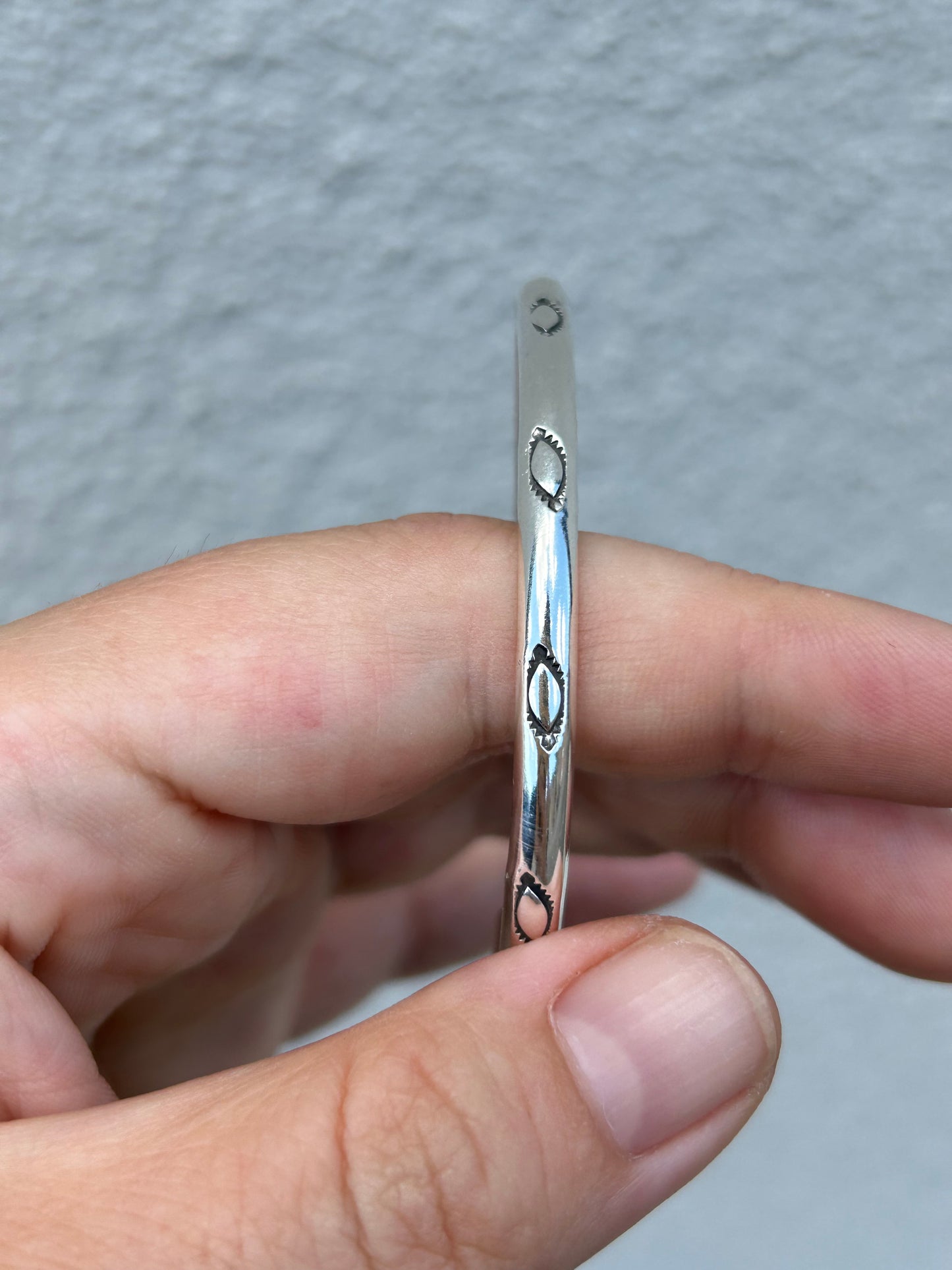 Sterling Silver Stamped Cuffs