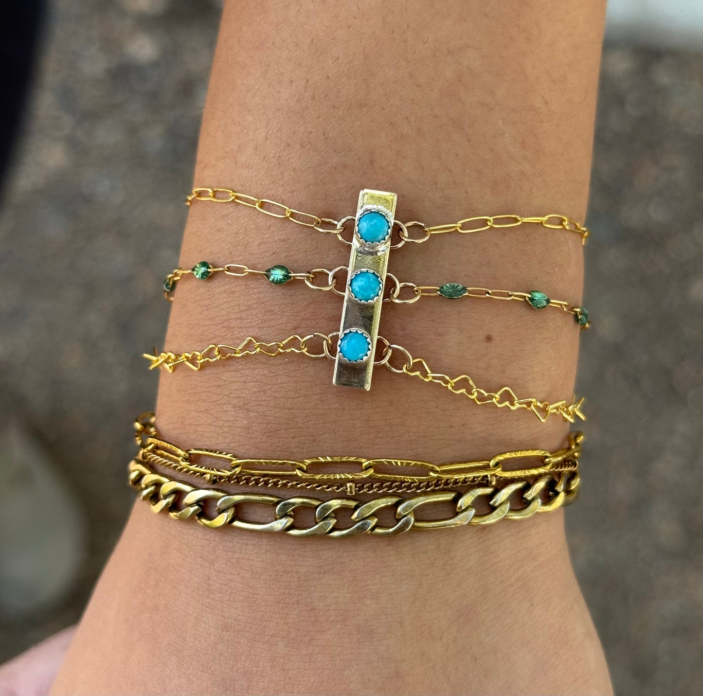 Gold Filled Chain Anchor Connector “The Luna”