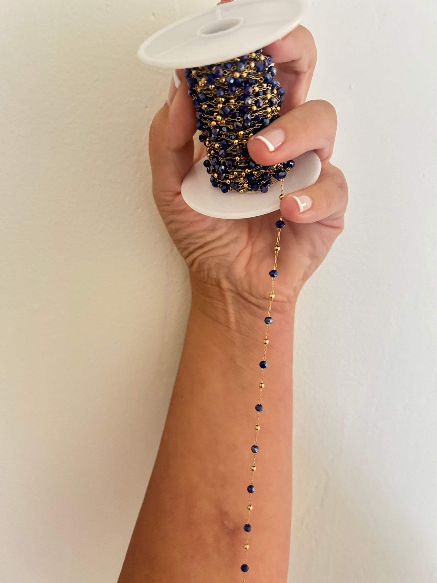 Stainless Steel PVD Coated Crystal Bead Chain