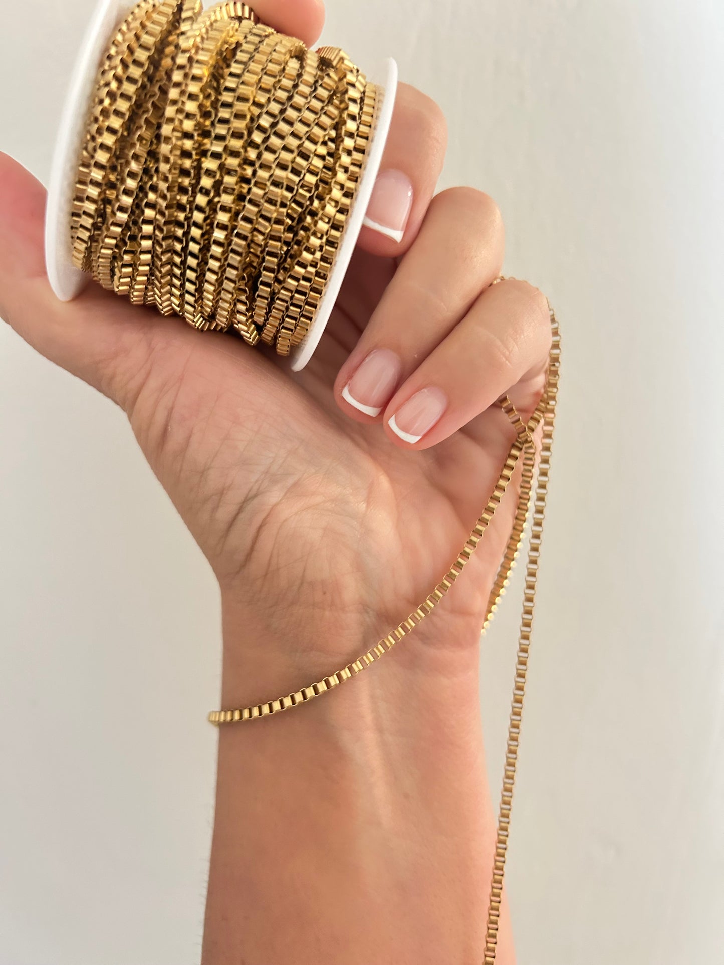 Stainless Steel PVD Coated Square Box Chain