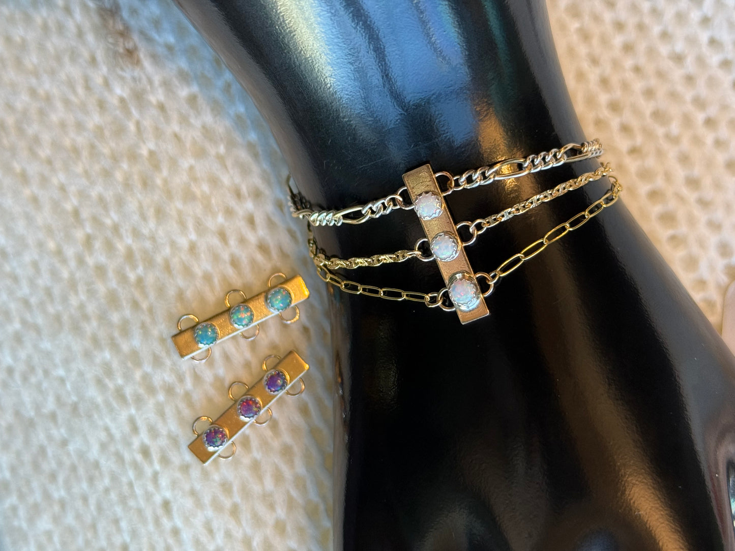 Gold Filled Chain Anchor Bello Opal Connector