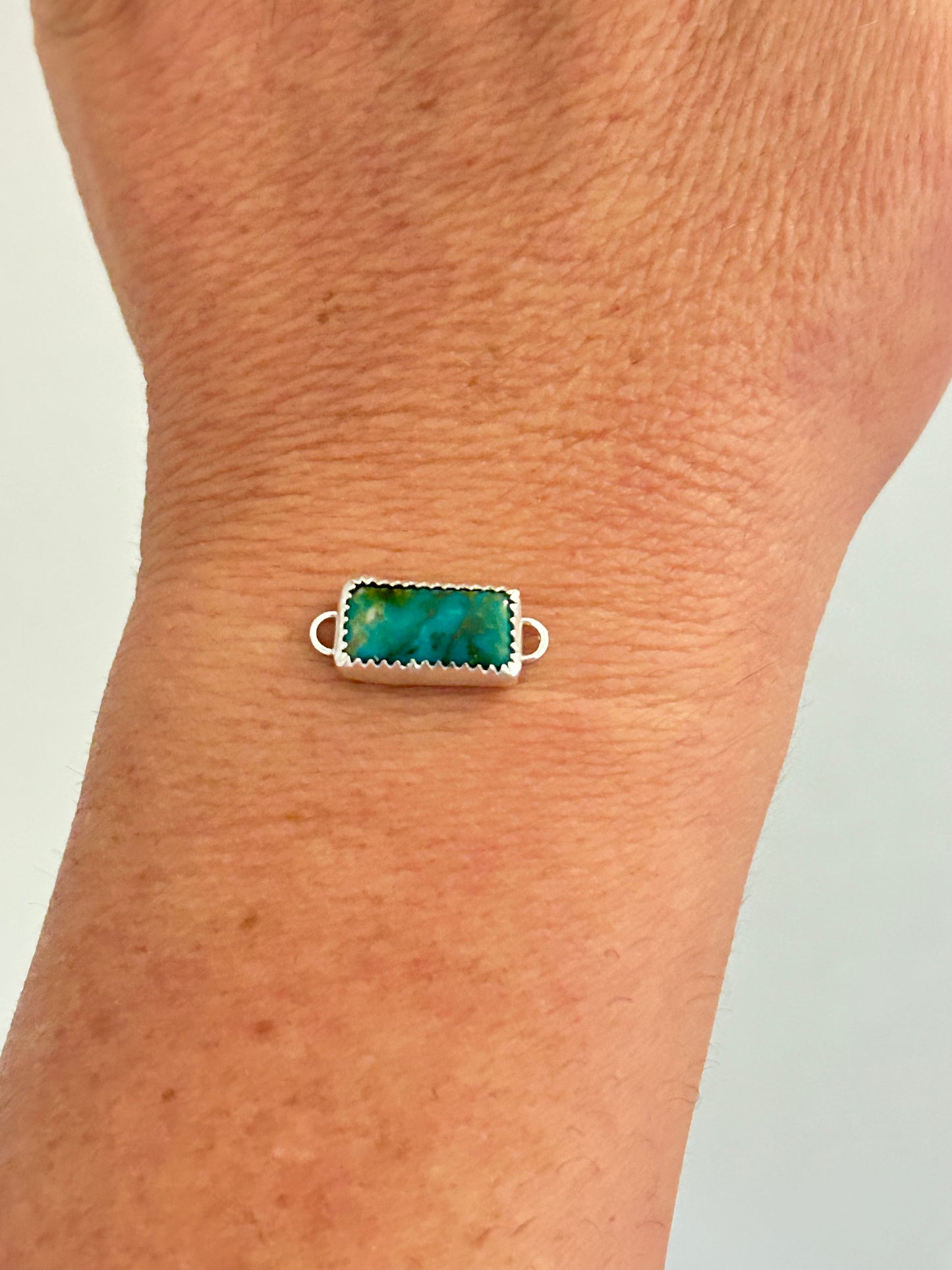 Sterling Silver Turquoise Connector