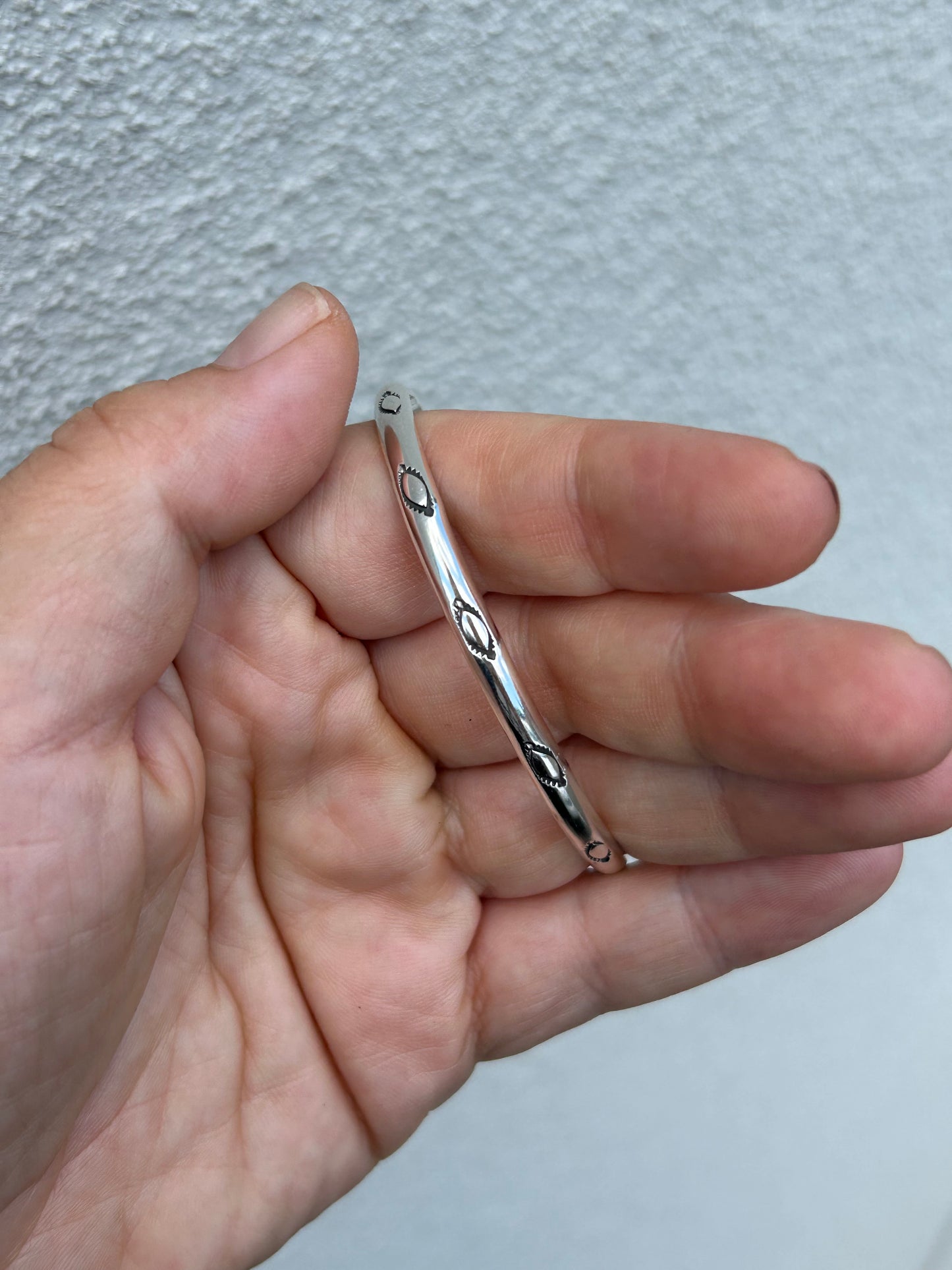 Sterling Silver Stamped Cuffs