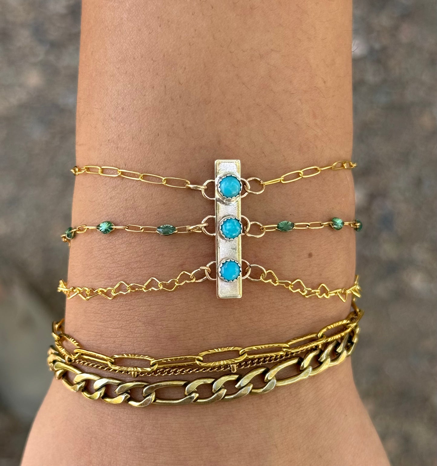 Gold Filled Chain Anchor Connector “The Luna”