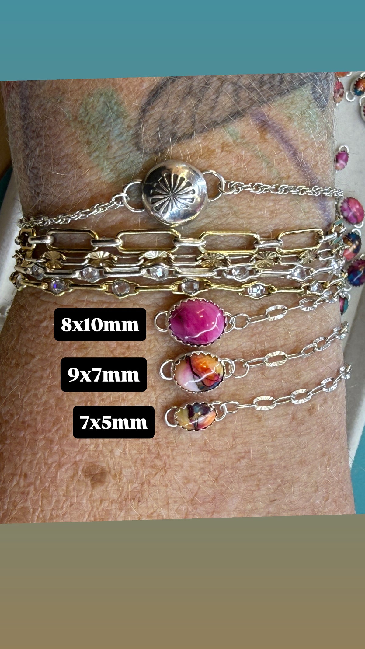 7x5mm Cotton Candy Dahlia 3 Pack