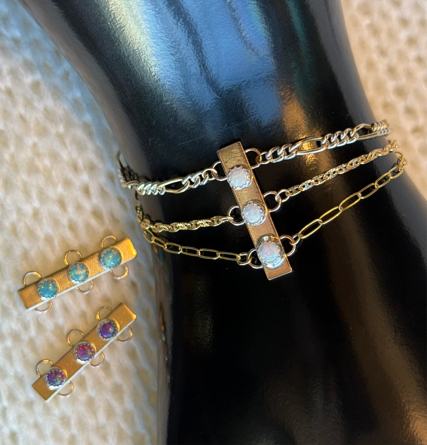 Gold Filled Chain Anchor Bello Opal Connector
