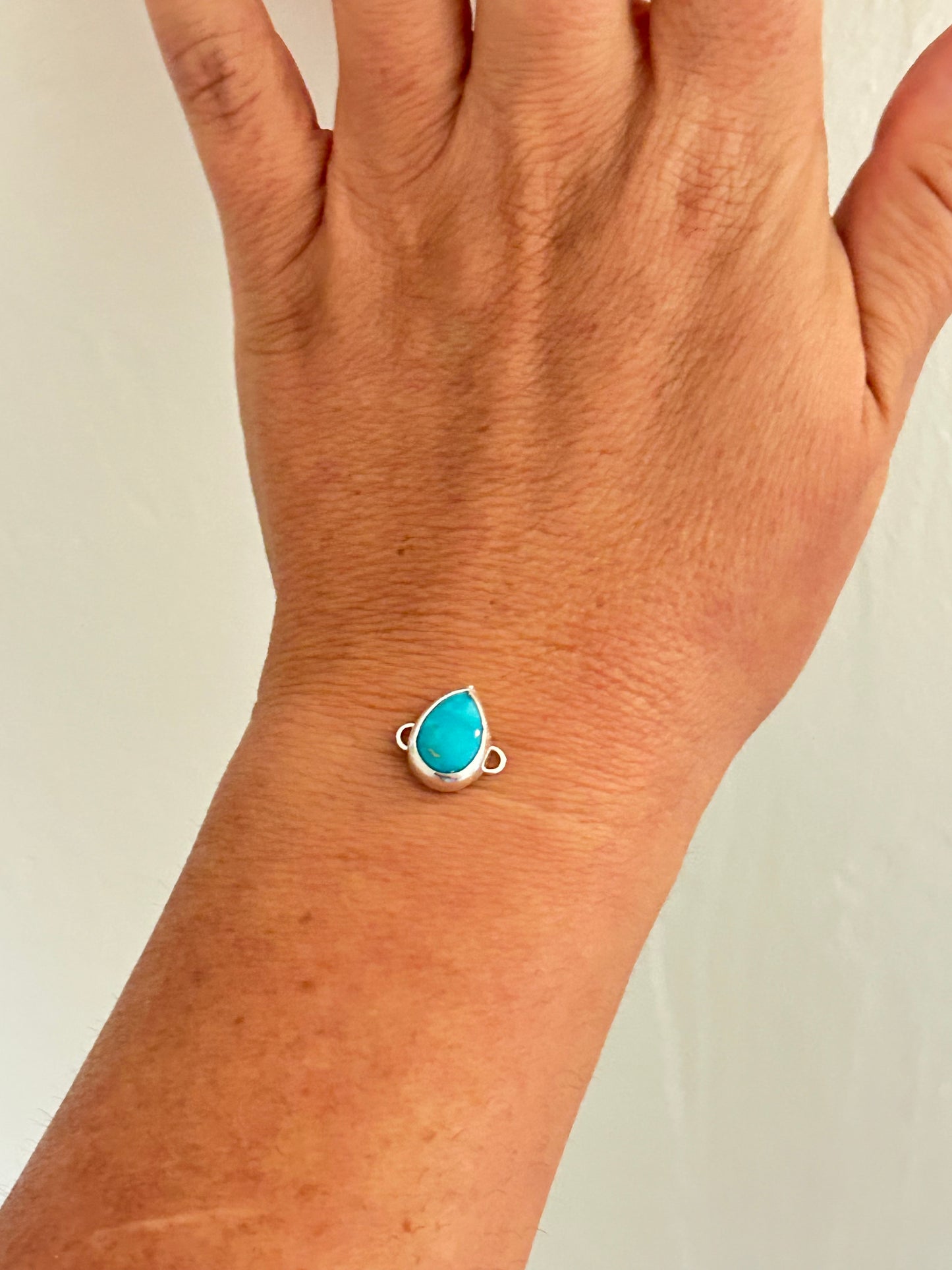 Sterling Silver Turquoise Connector