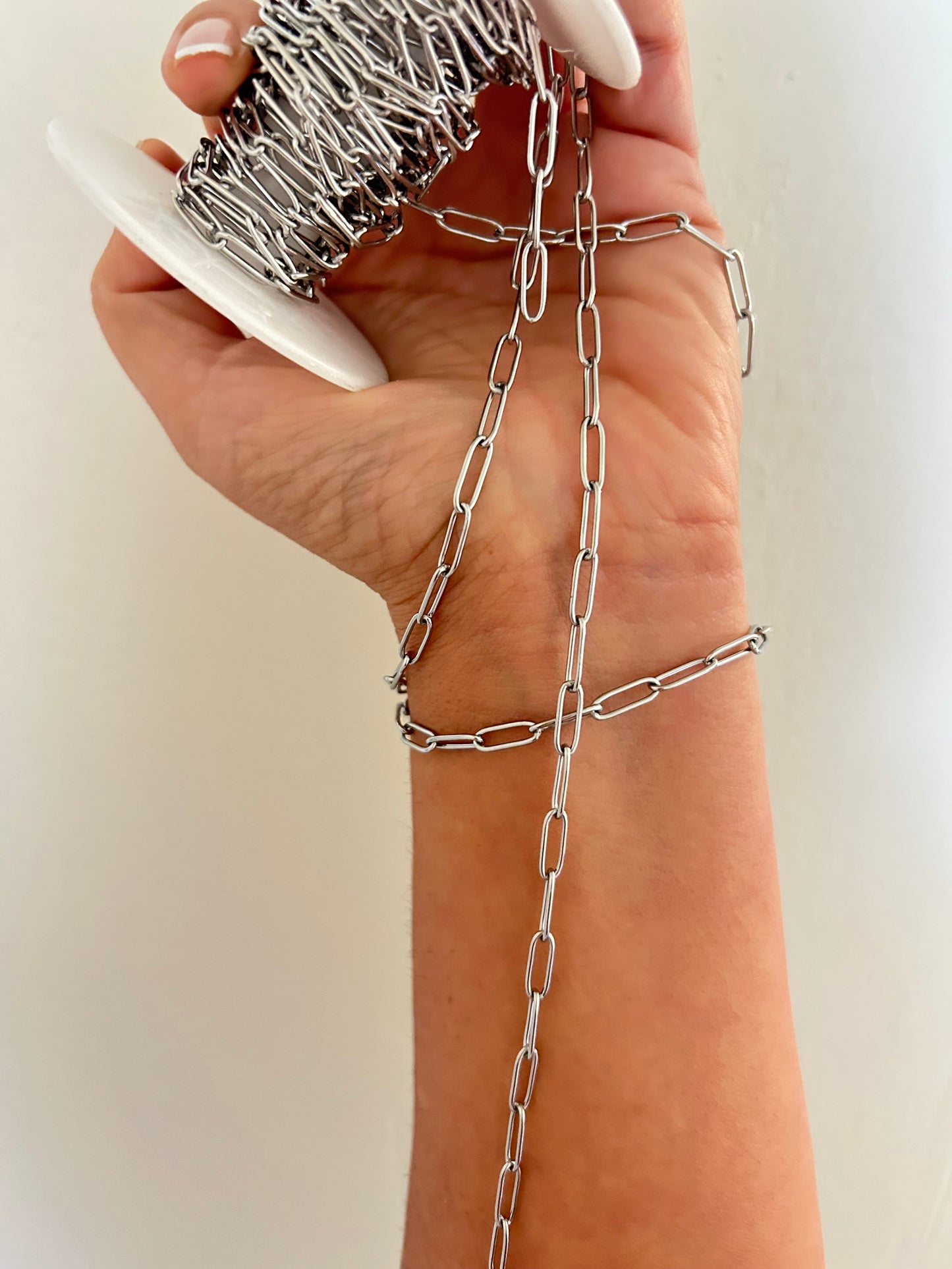 Stainless Steel PVD Coated Smooth Paper Clip Chain