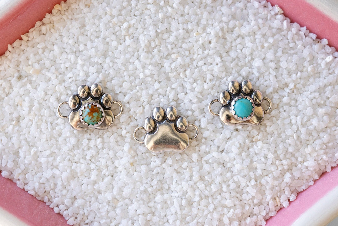 Paw Sterling Silver Connector