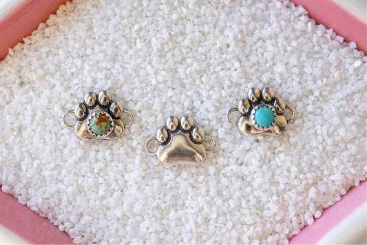 Paw Sterling Silver Connector