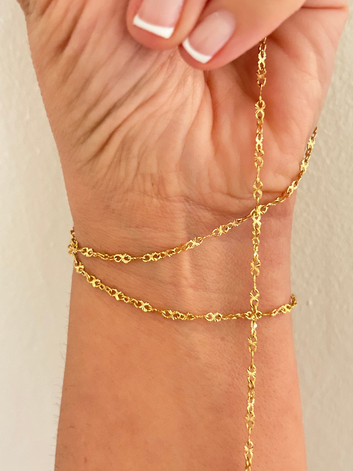 Stainless Steel PVD Coated Fine 8 Shaped Patterned Chain