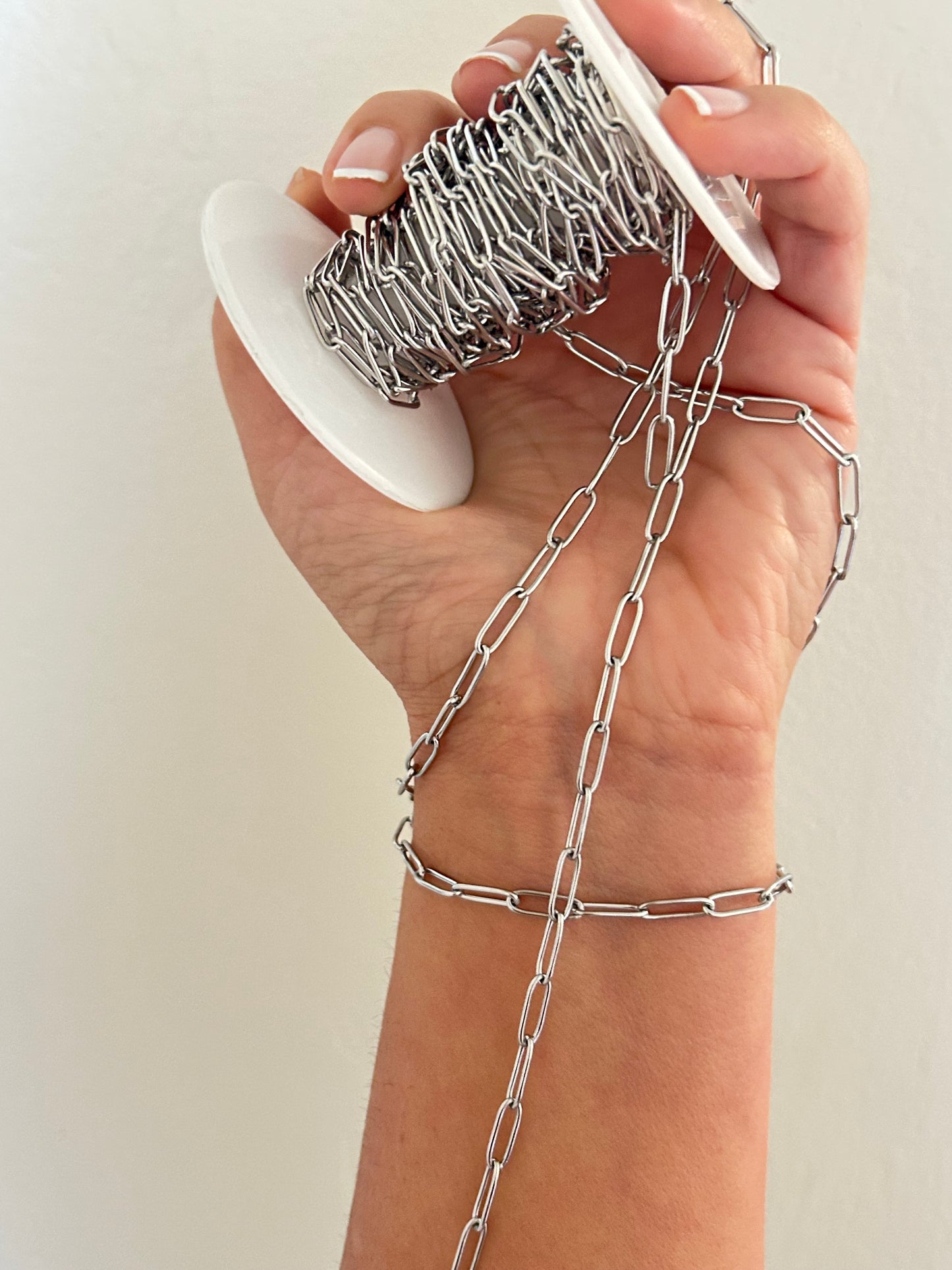 Stainless Steel PVD Coated Smooth Paper Clip Chain