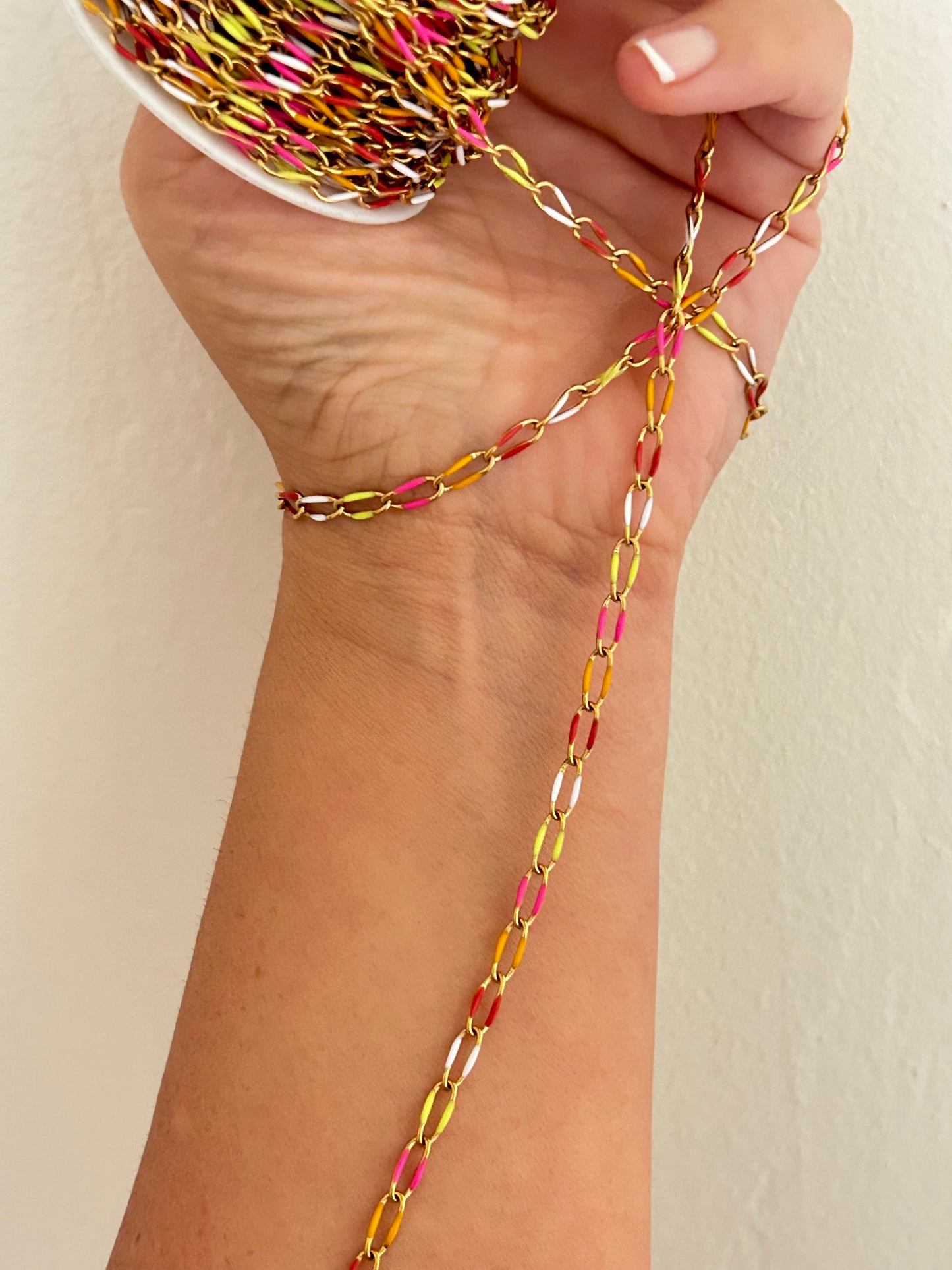 Stainless Steel PVD Coated Enamel Chain