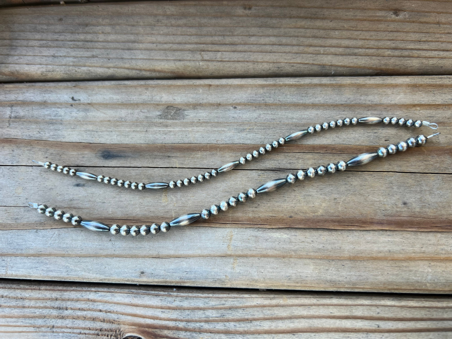 Navajo Pearls With Torpedo Beads