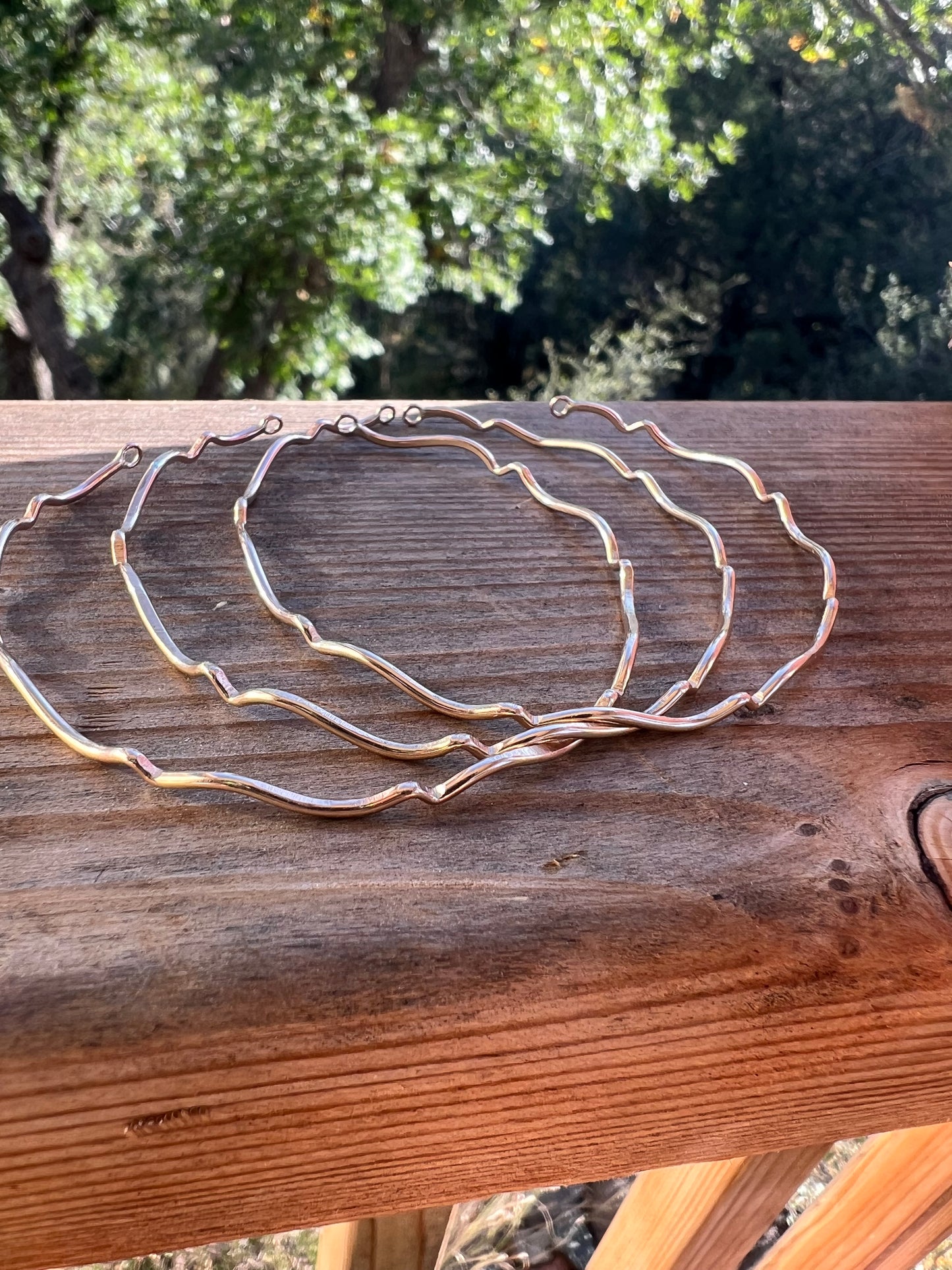 Gold Filled Heartbeat Bangles #30