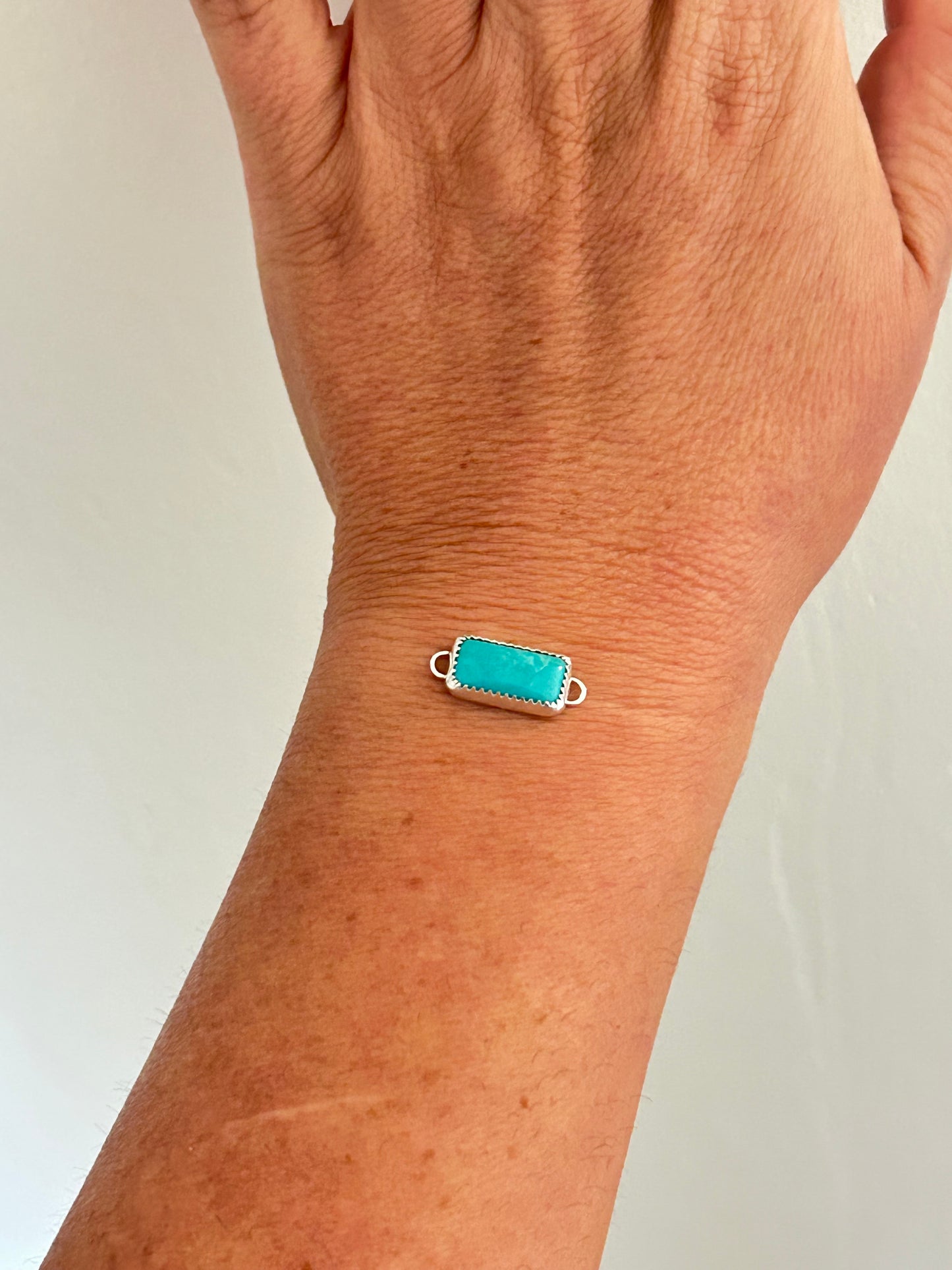 Sterling Silver Turquoise Connector