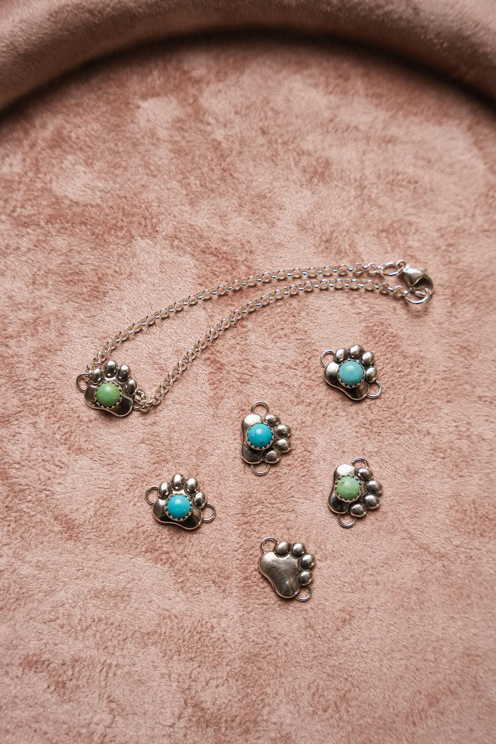 Paw Sterling Silver Connector