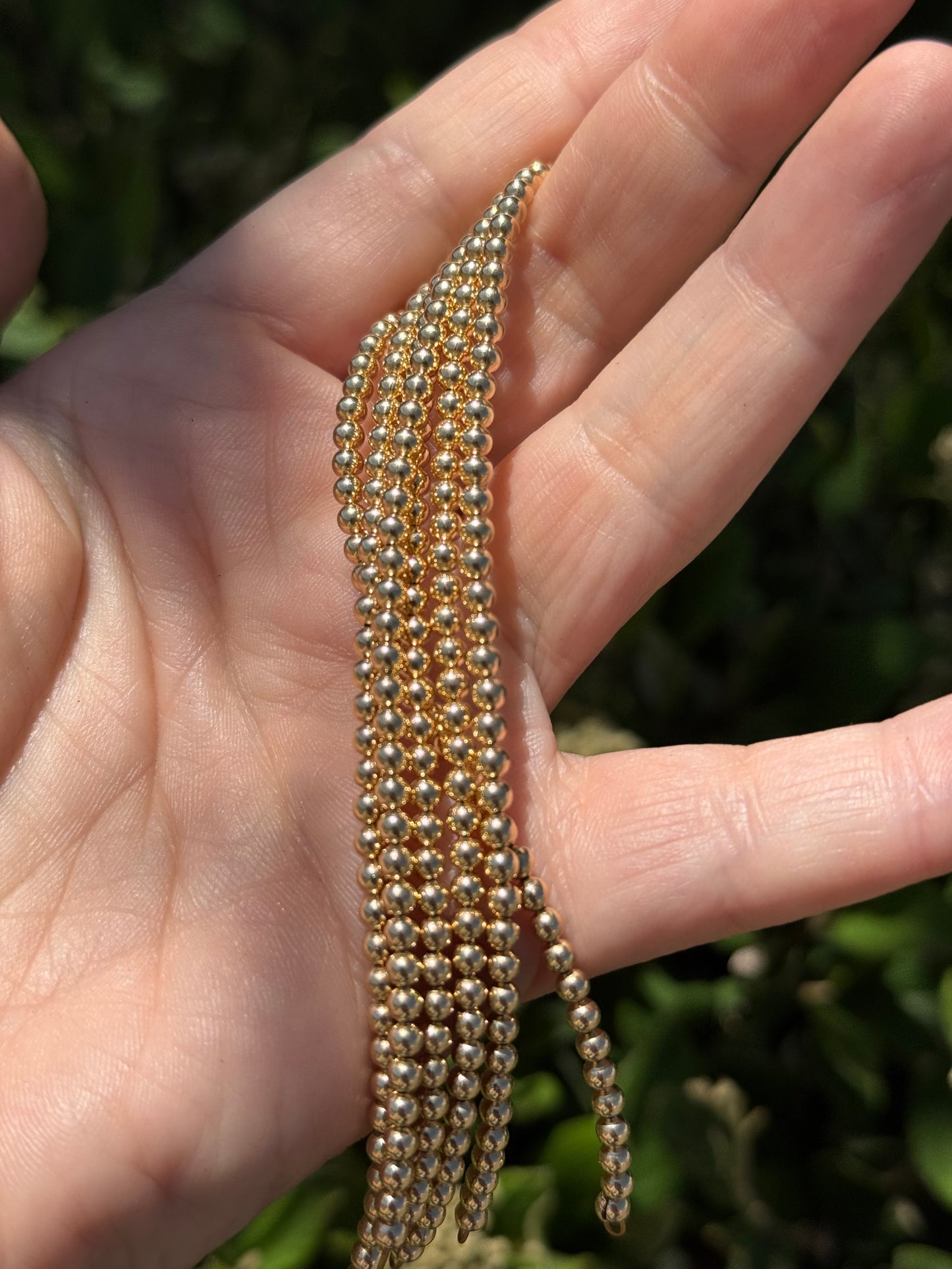 Gold Filled Beaded Permanent Jewelry Strand