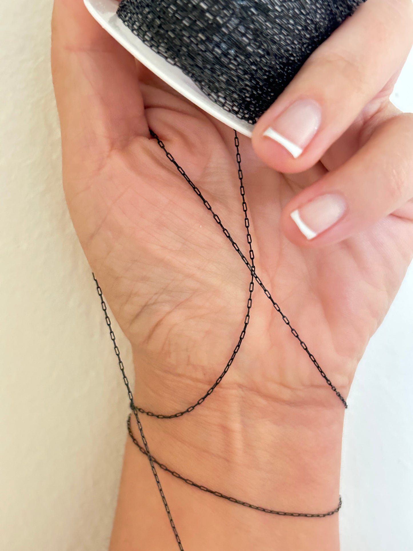 Stainless Steel PVD Coated Dainty Black Chain