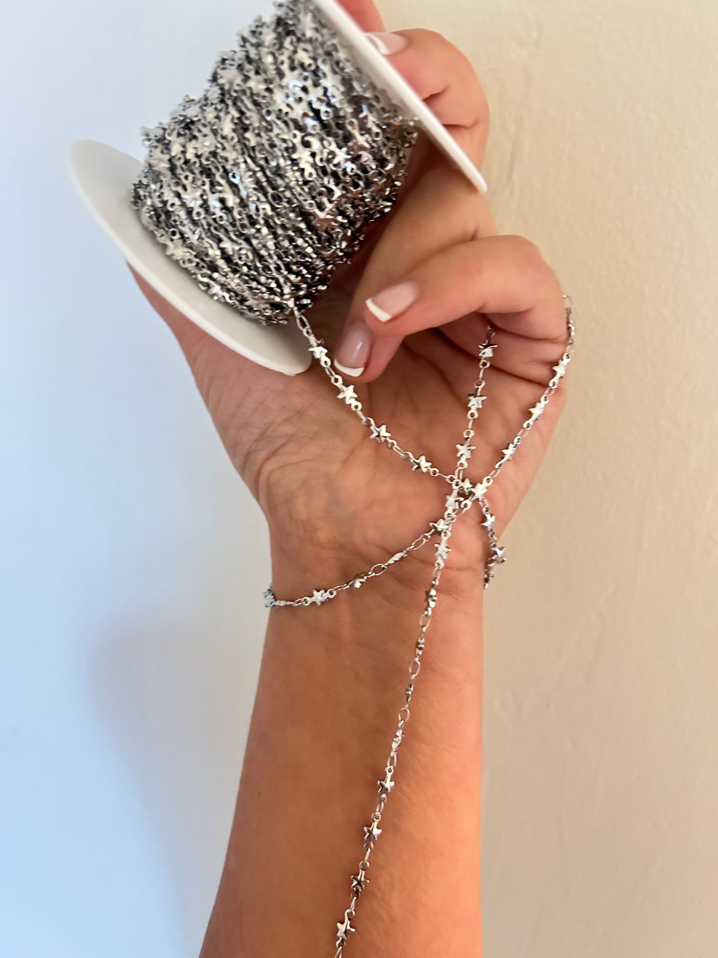 Stainless Steel PVD Coated Star Puff Chain