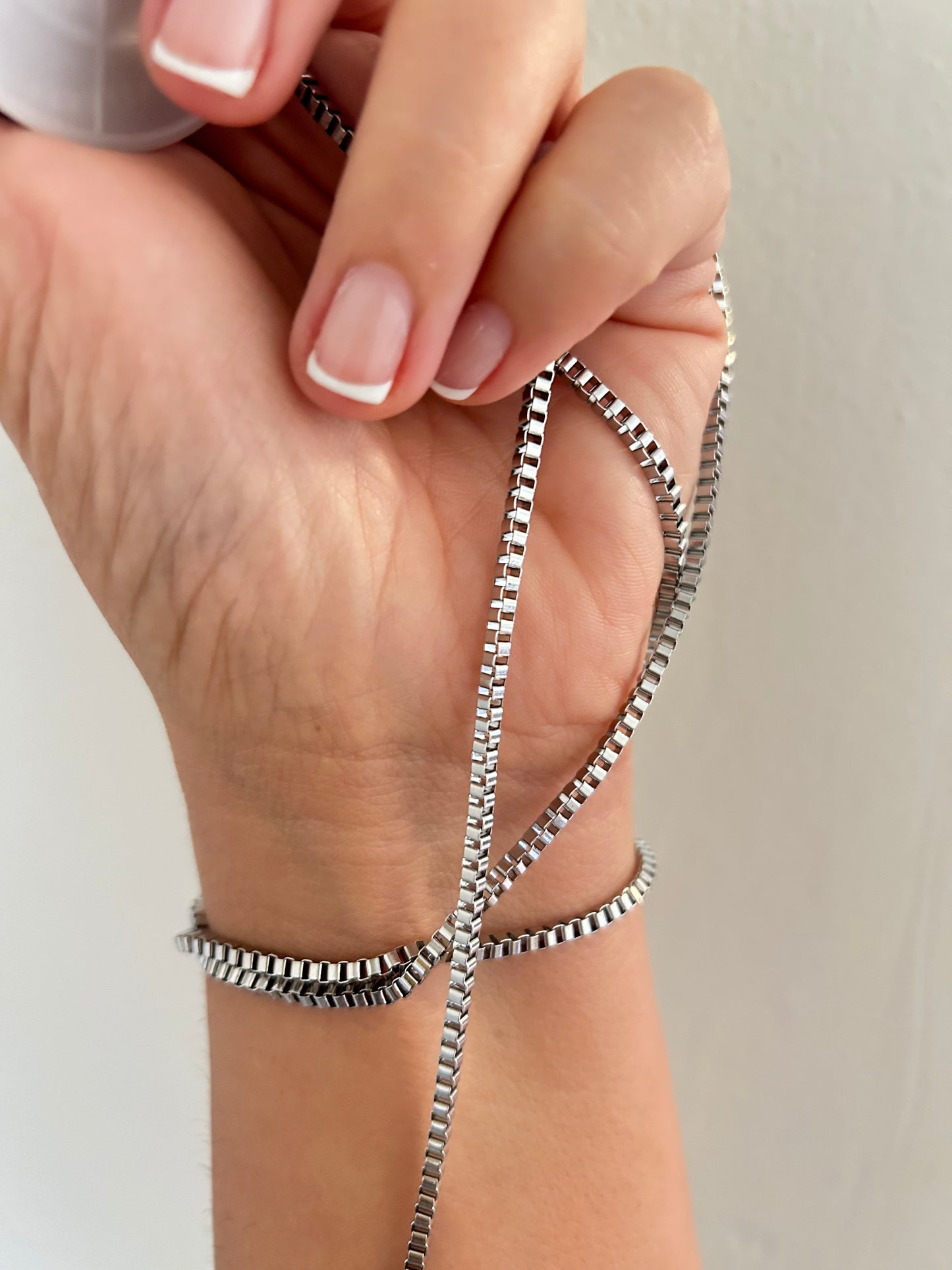 Stainless Steel PVD Coated Square Box Chain