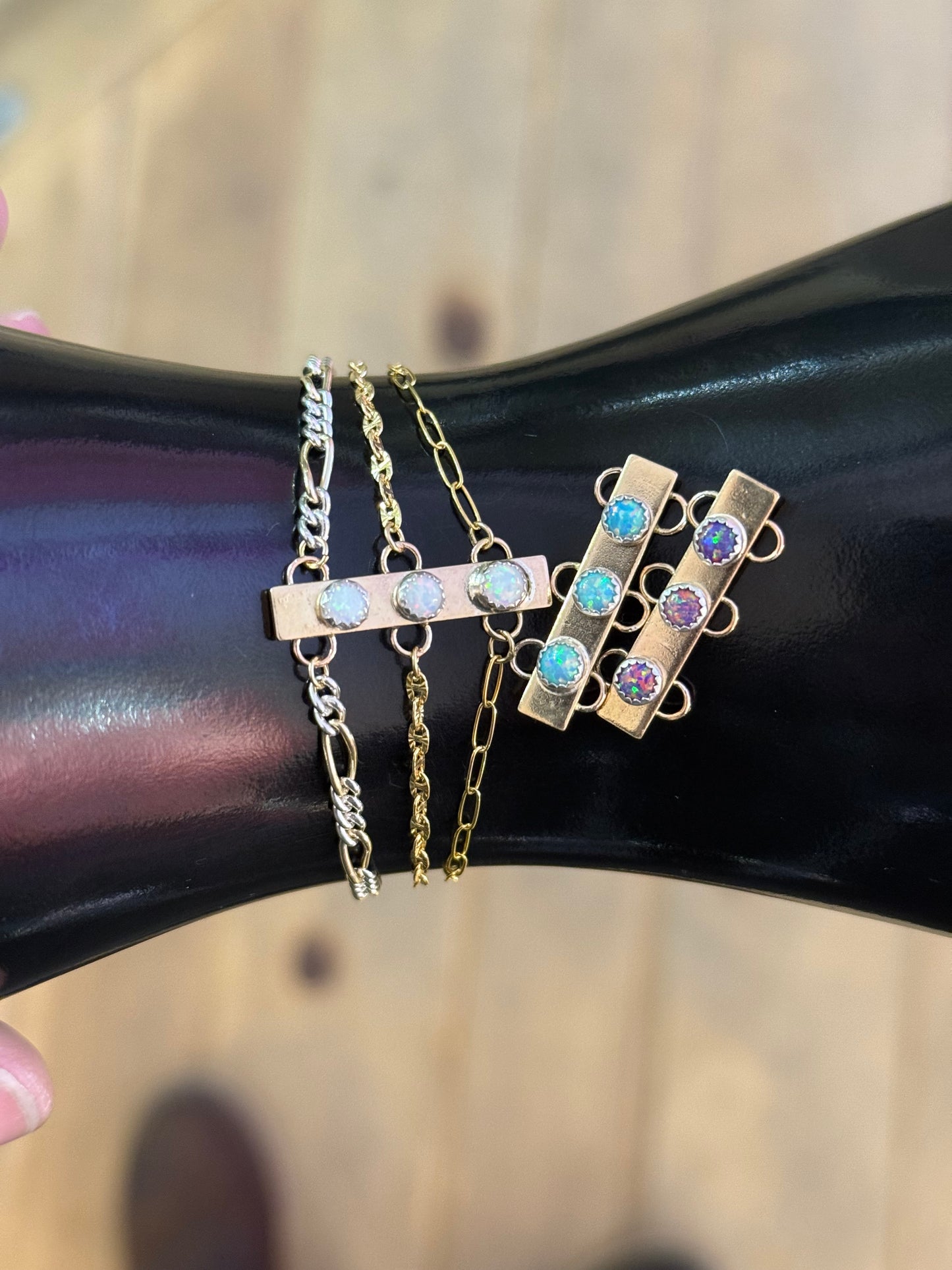 Gold Filled Chain Anchor Bello Opal Connector