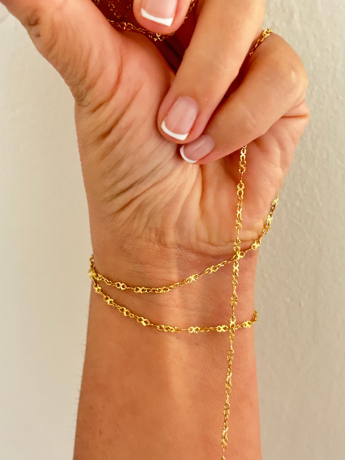 Stainless Steel PVD Coated Fine 8 Shaped Patterned Chain