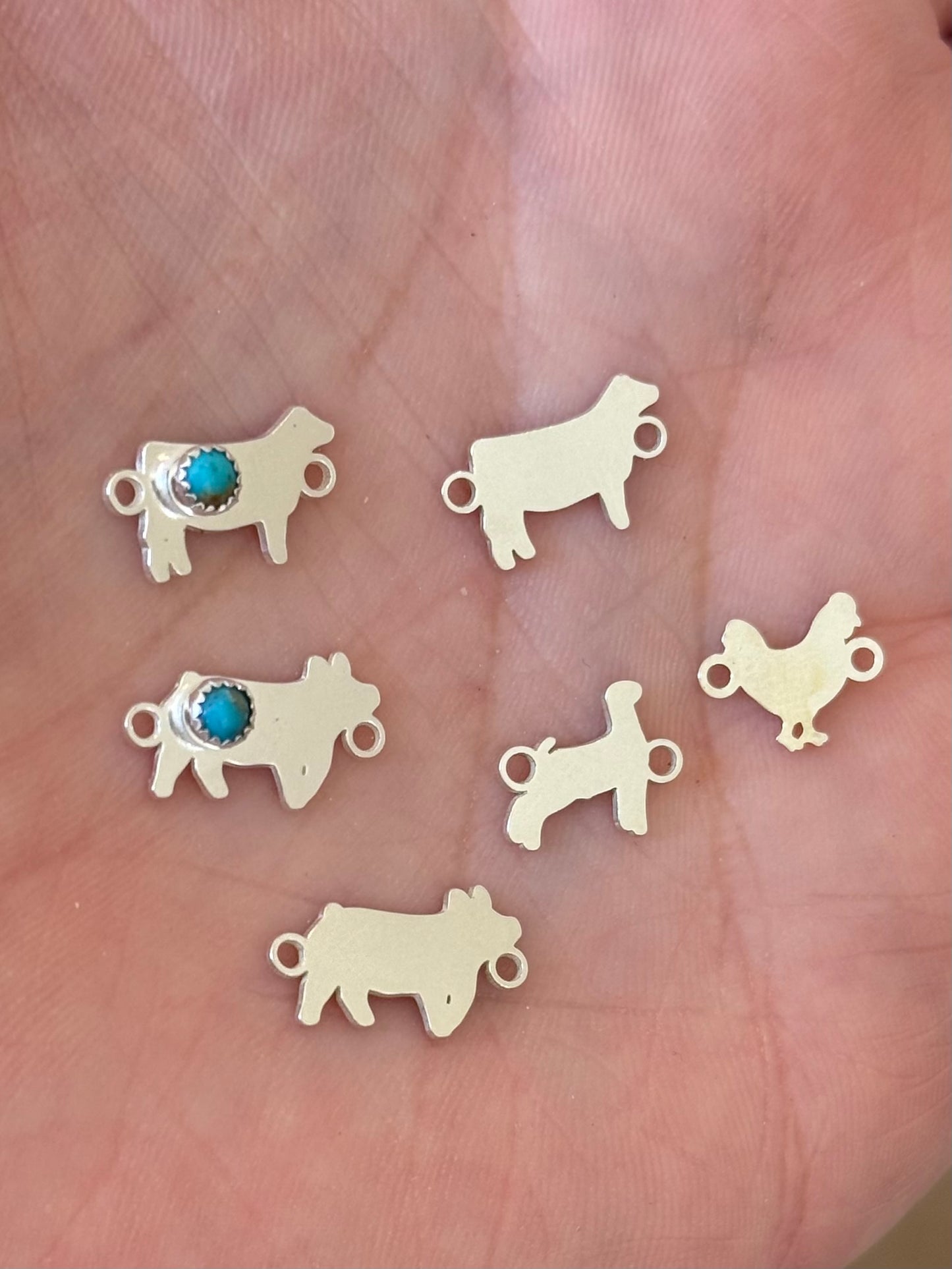 Sterling Silver Show Animal Connectors