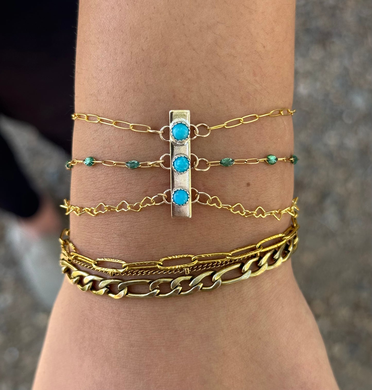 Gold Filled Chain Anchor Connector “The Luna”