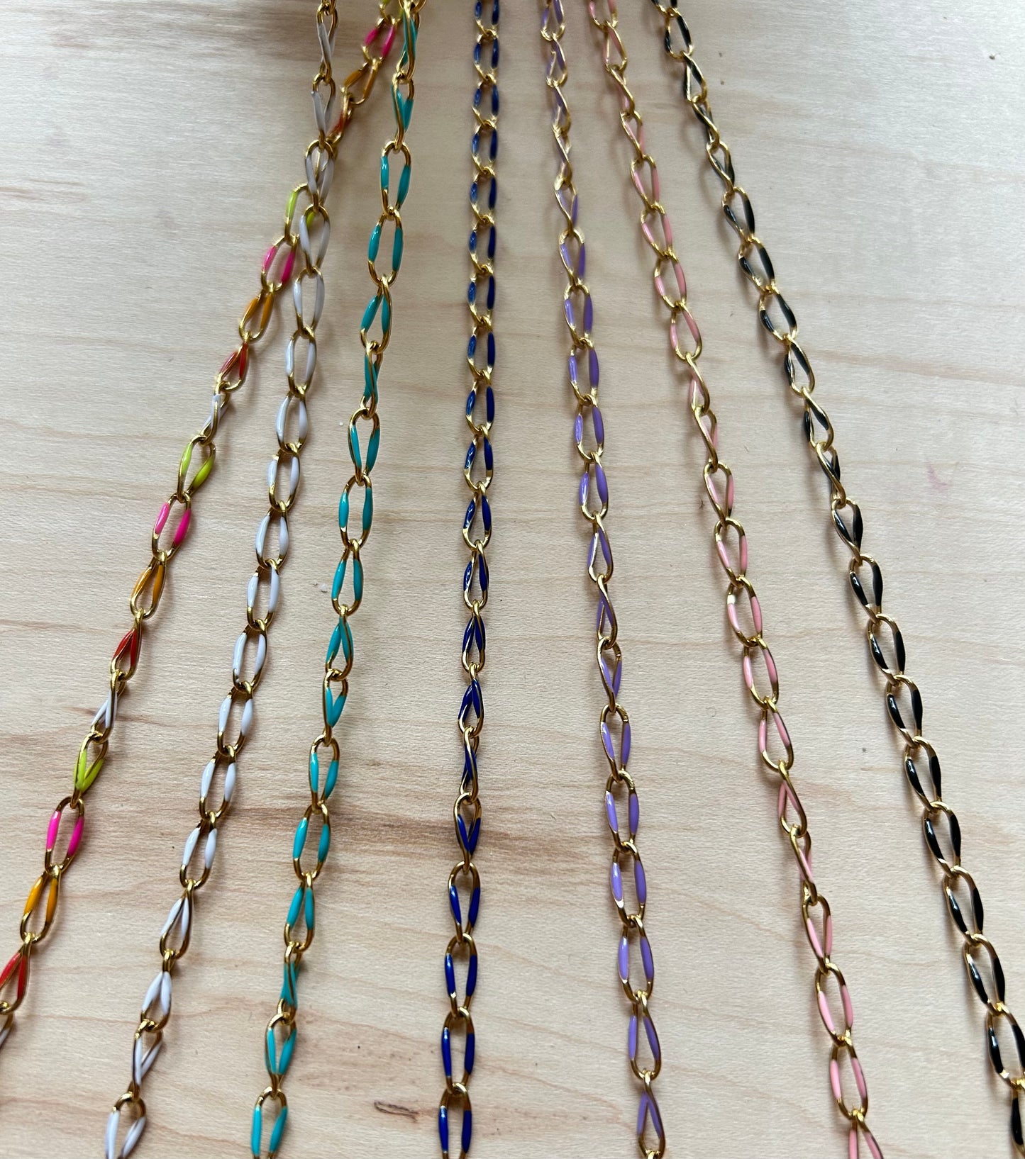 Stainless Steel PVD Coated Enamel Chain