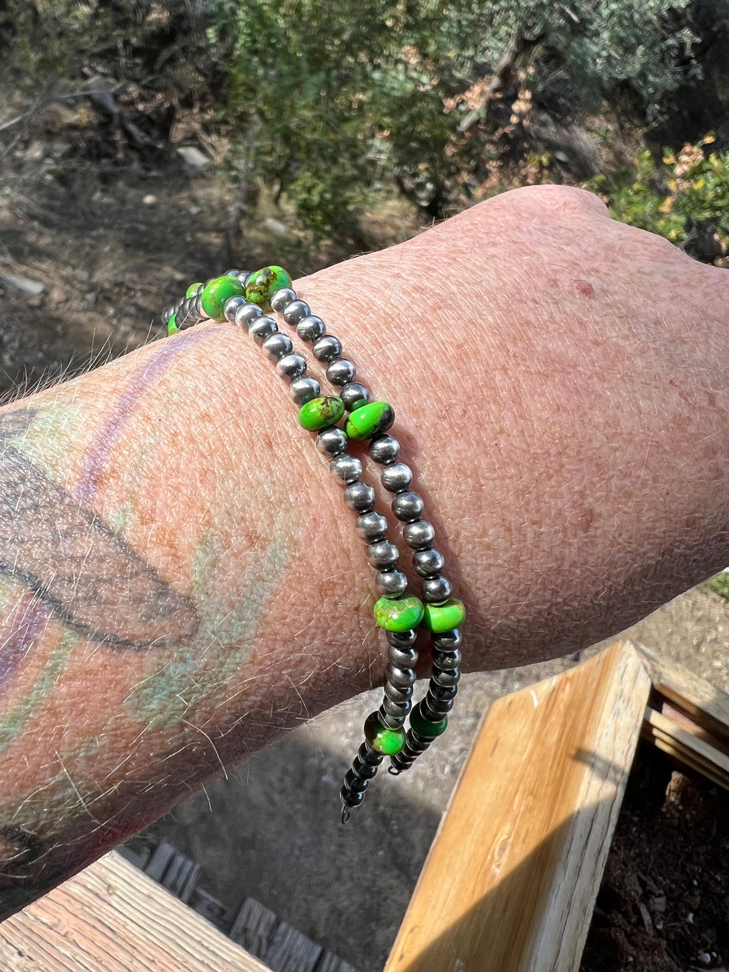 Limited Edition Mohave Green Navajo Pearl Permanent Strands